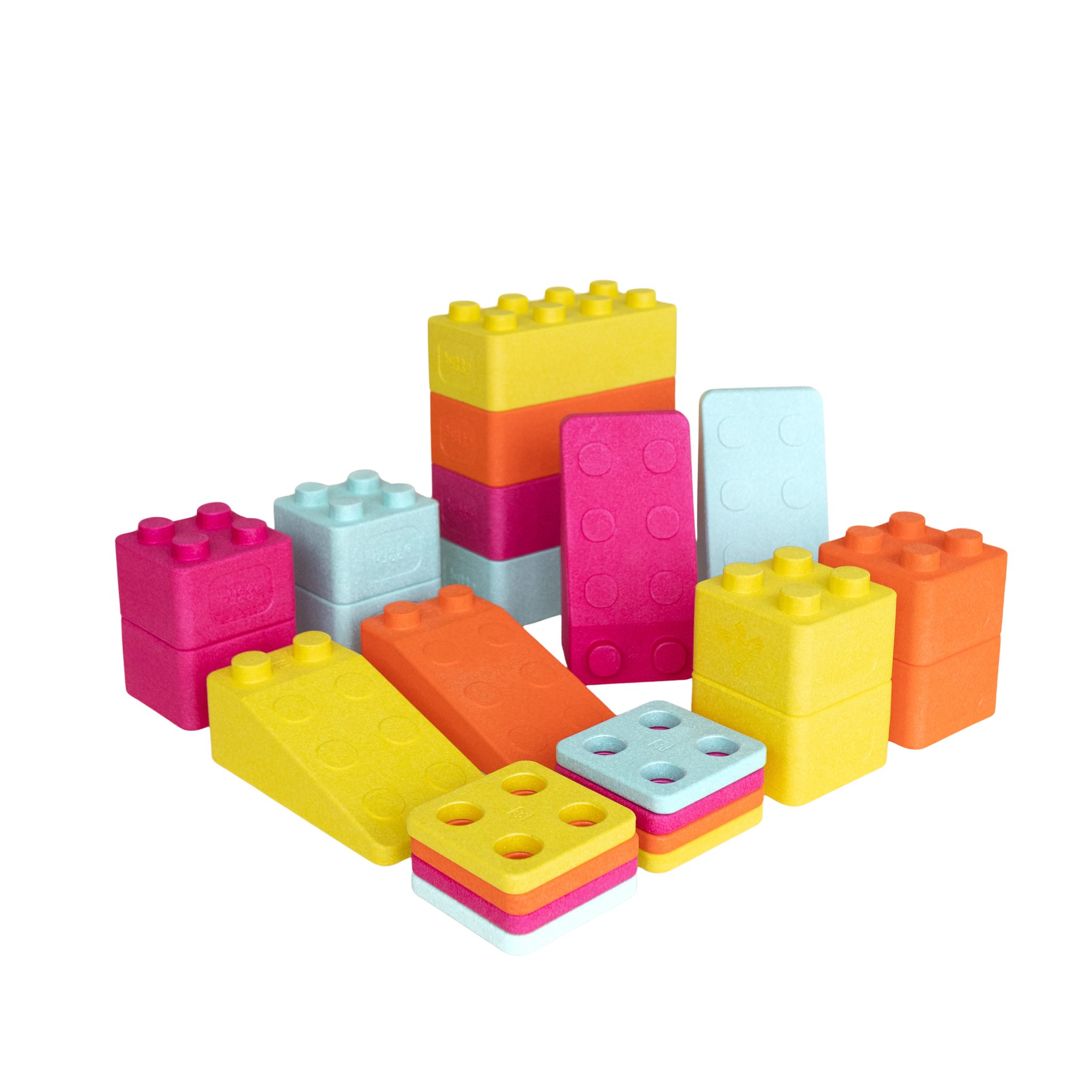 bygge Set KREATIVFYR (24 Teile) Spielbausteine, (KiTA-Set, XXL-Set), Made in Germany, teilweise aus recyceltem Material, 100% recyclebar