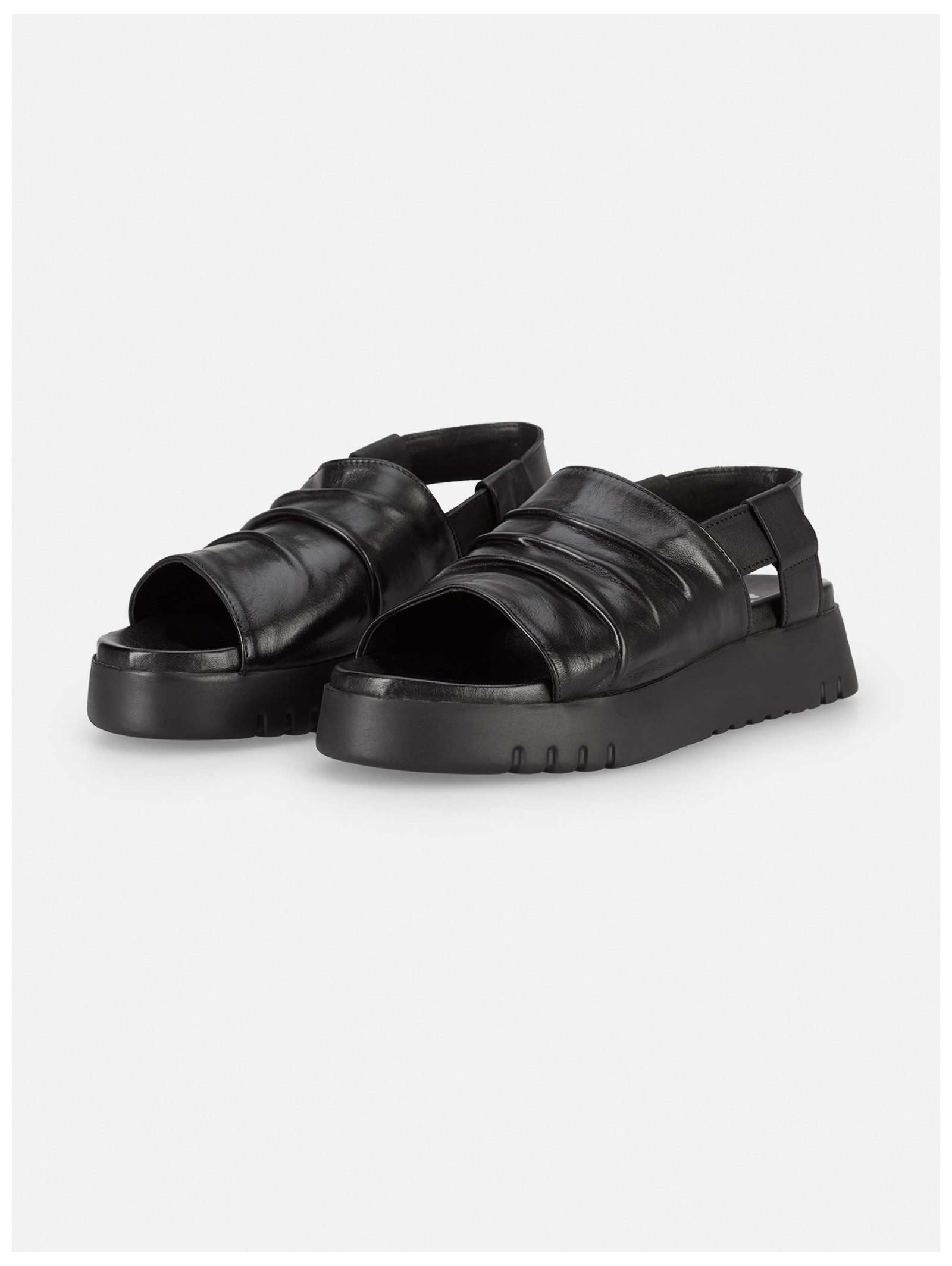 Felmini Wide Fit Sandalen Leder . Riemchensandalette