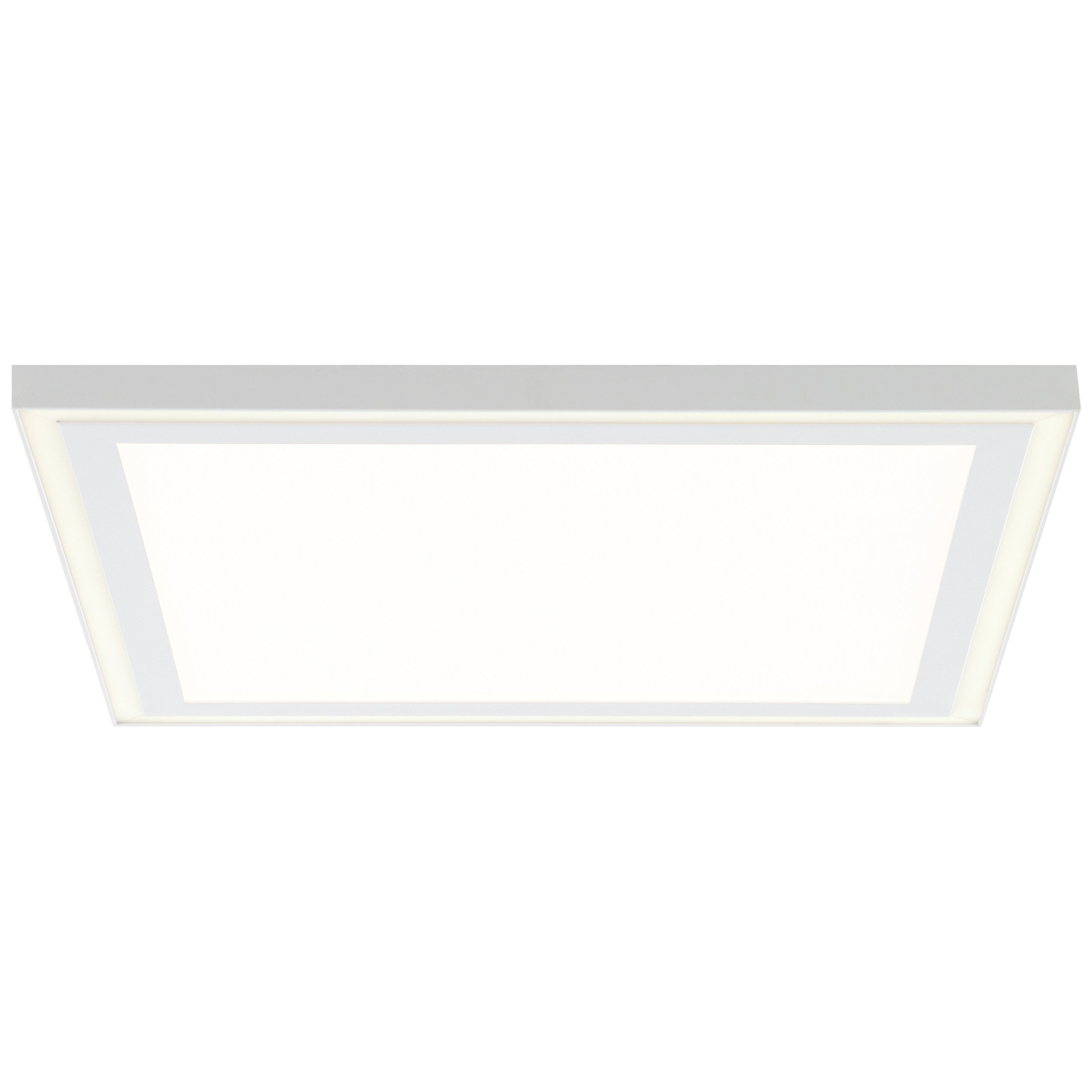 Brilliant Deckenleuchten Laurice, CCT - über FernbedienungDimmfunktionMemoryfunktionNachtlichtfunktionTimerfunktion, warmweiß - kaltweiß, Laurice LED Deckenaufbau-Paneel 40x40cm weiß Metall weiß 24 W LED inte