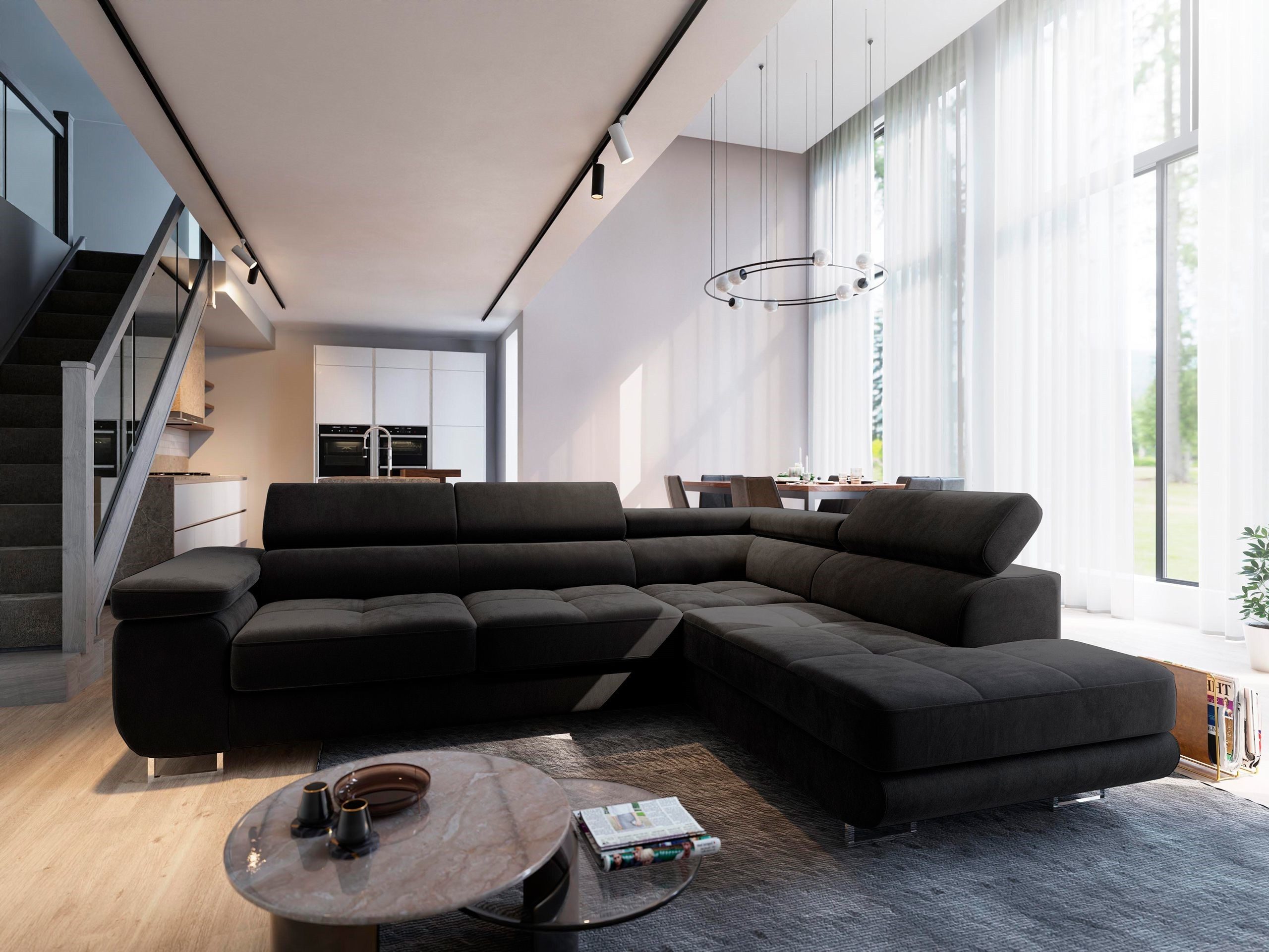 Masseno Ecksofa SELVA mit Schlaffunktion L-Form, günstig online kaufen