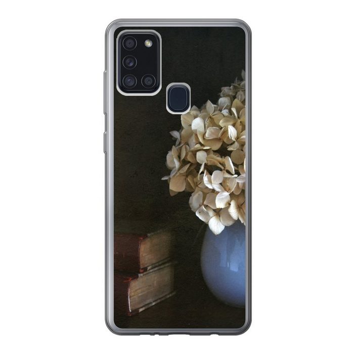 MuchoWow Handyhülle Hortensie - Stilleben - Blumen Handyhülle Samsung Galaxy A21s Smartphone-Bumper Print Handy UK10101