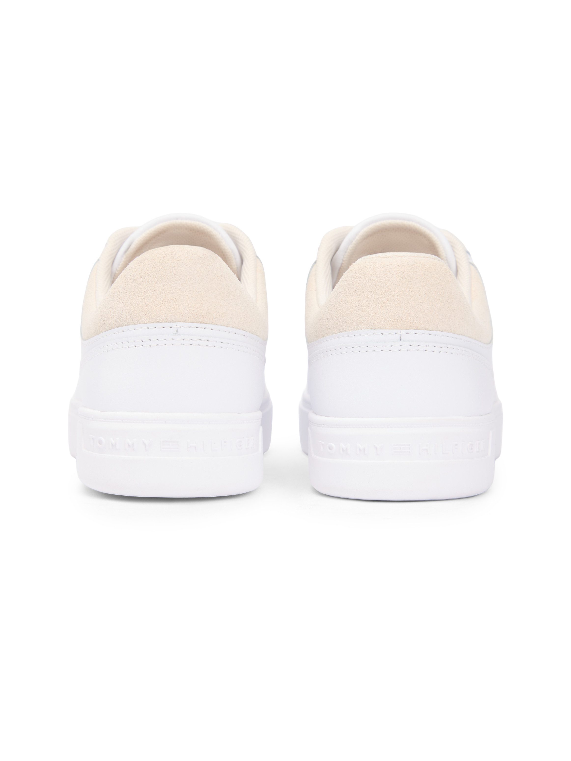 Tommy Hilfiger CASUAL CUPSOLE SNEAKER Plateausneaker, Freizeitschuh, Halbschuh, Schnürschuh, Kontrastbesatz an der Ferse