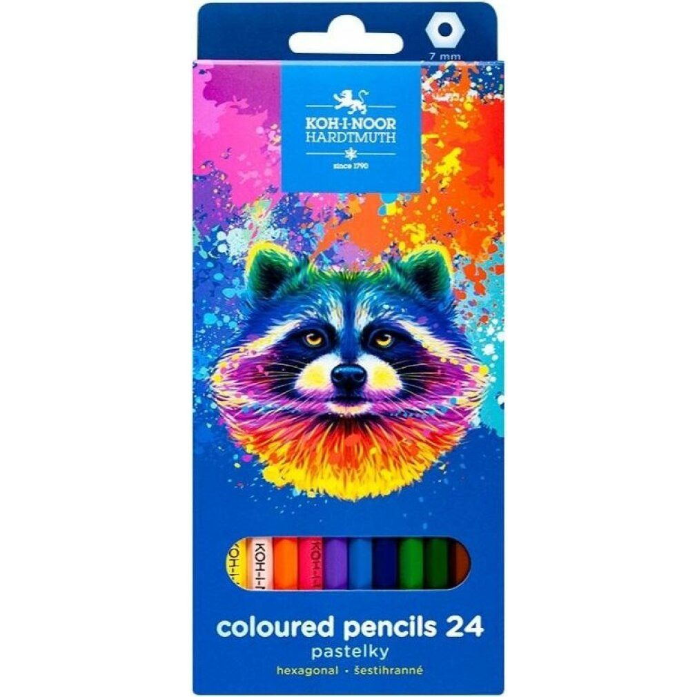 KOH-I-NOOR Buntstift Buntstifte 24 St. Waschbär