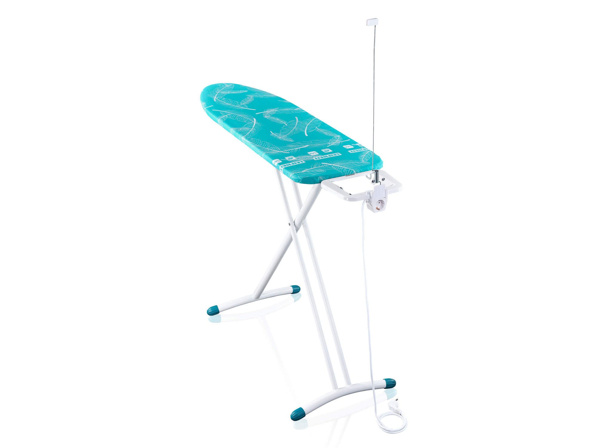 Leifheit Bügelbrett Bügeltisch Air Board M Solid Plus, Bügelfläche 38.0x120.0 cm, Zwei-Seiten-Bügeleffekt, Bügelfläche 120 x 38 cm, höhenverstellbar