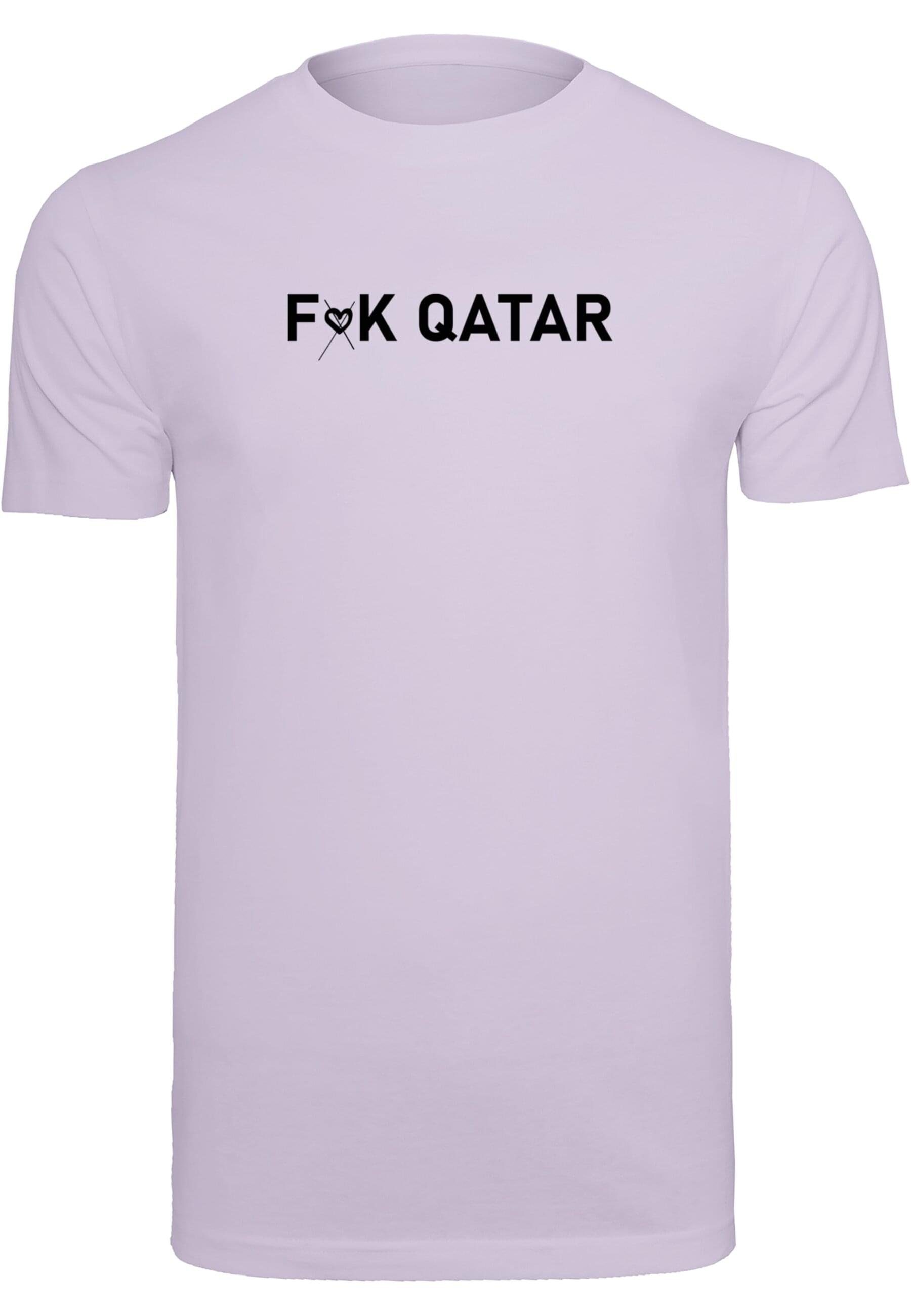 Merchcode T-Shirt Herren F (no heart) K Qatar T-Shirt Round Neck (1-tlg) lilac