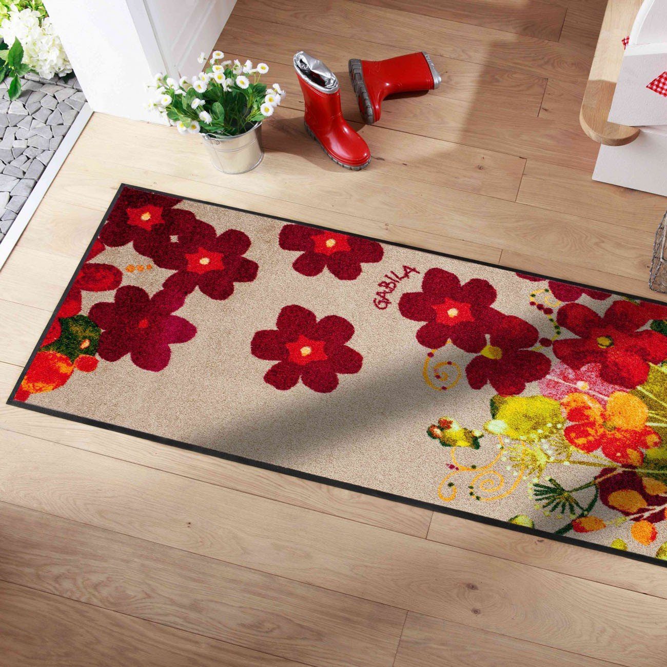 Salonloewe Läufer Teppichläufer 75x190 Rosina Wachtmeister Maggio rot, Läufer groß, Höhe: 750 mm