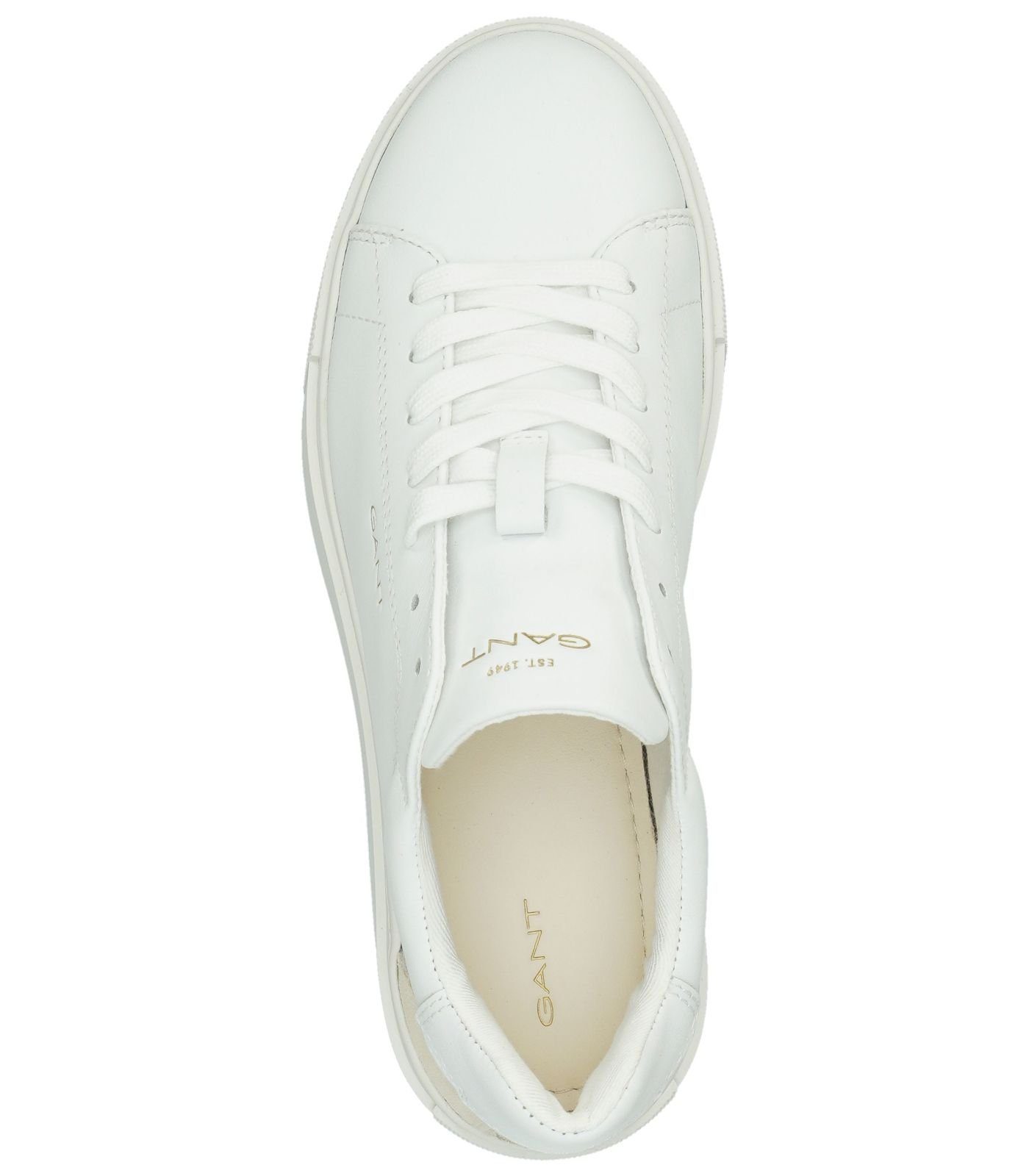 Weiß Gant Leder Sneaker Sneaker