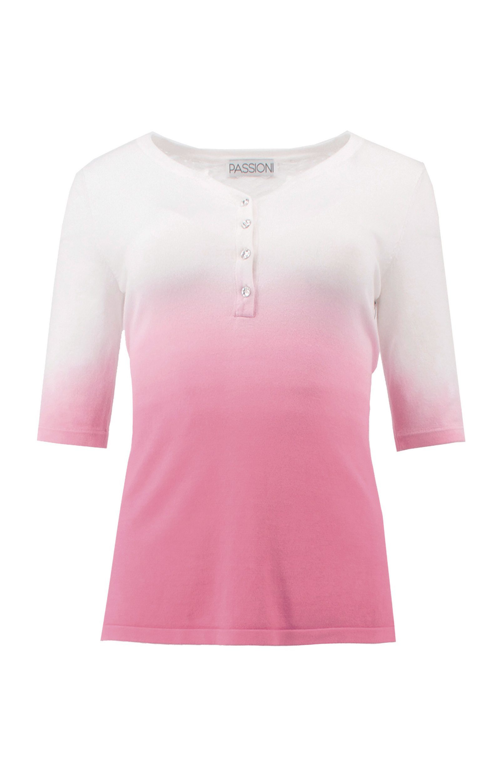 Kurzarmpullover mit Farbverlauf