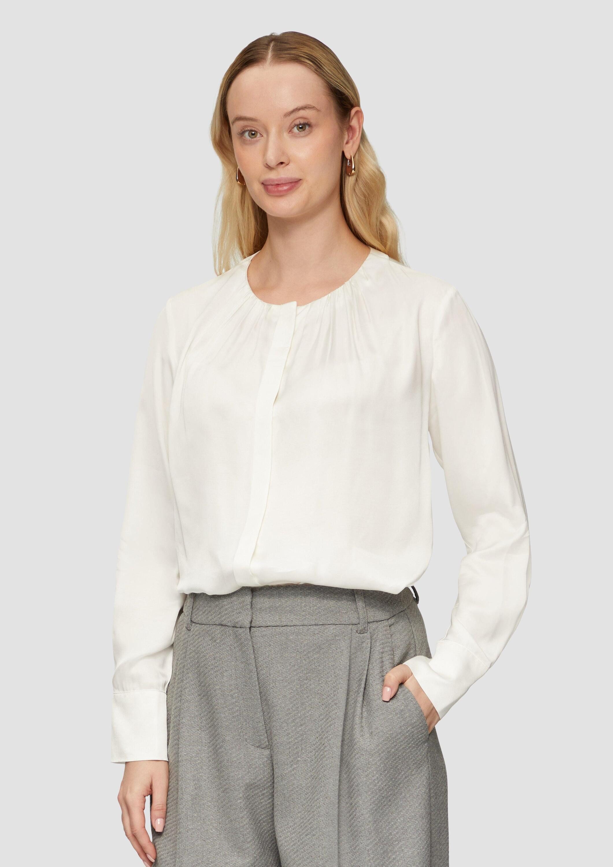 s.Oliver Langarmbluse Bluse Elegante Bluse mit günstig online kaufen