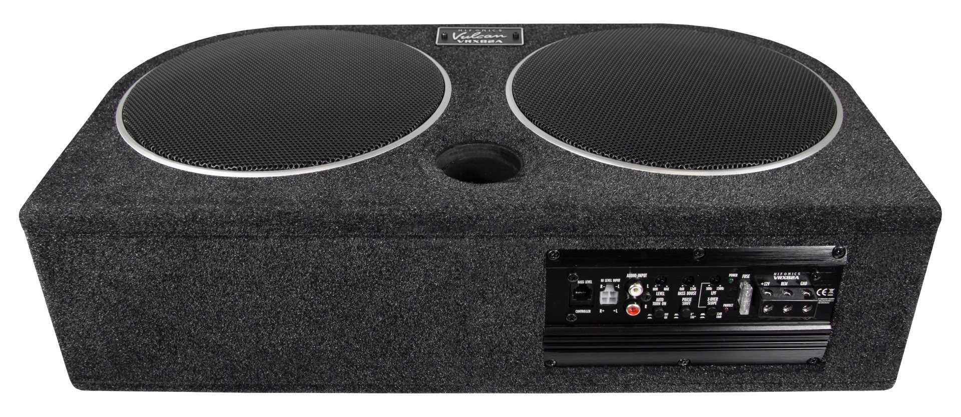 Hifonics VRX82A Aktiv Reserverad Subwoofer Passiv Membran Class-D Amp Auto-Subwoofer (200 W, max.: W 20 cm)