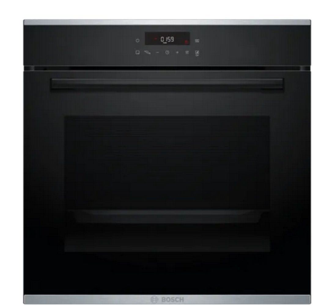 BOSCH Backofen Serie 4 HBS271BB0 Backofen Schwarz, EEK: A, mit Teleskopauszug nachrüstbar, Pyrolyse-Selbstreinigung