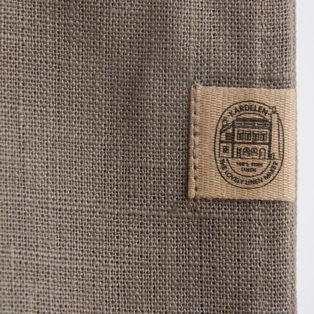 SCHÖNER LEBEN. Platzset Leinenservietten Stoffservietten "Erik" 4Stück 44x44cm steingrau