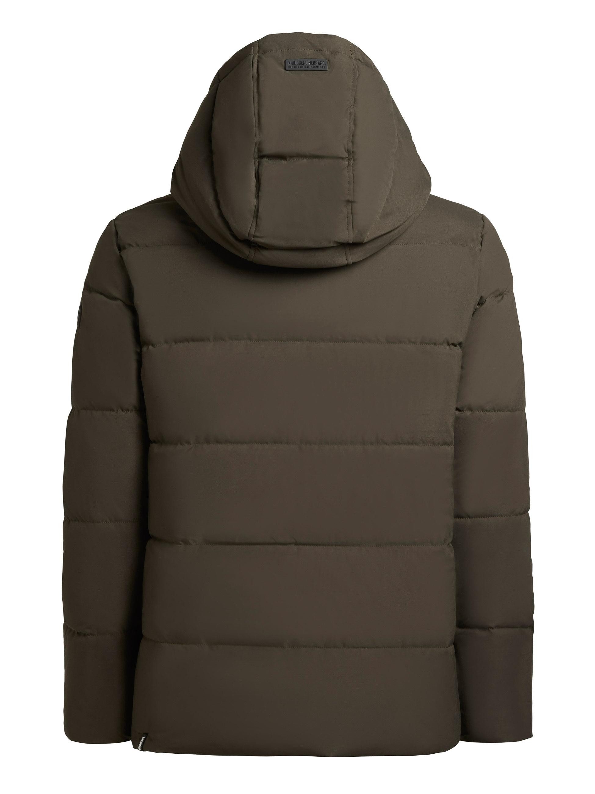 khujo Winterjacke Loga2-YM Steppjacke mit abnehmbarer Kapuze und Rucksackträgern