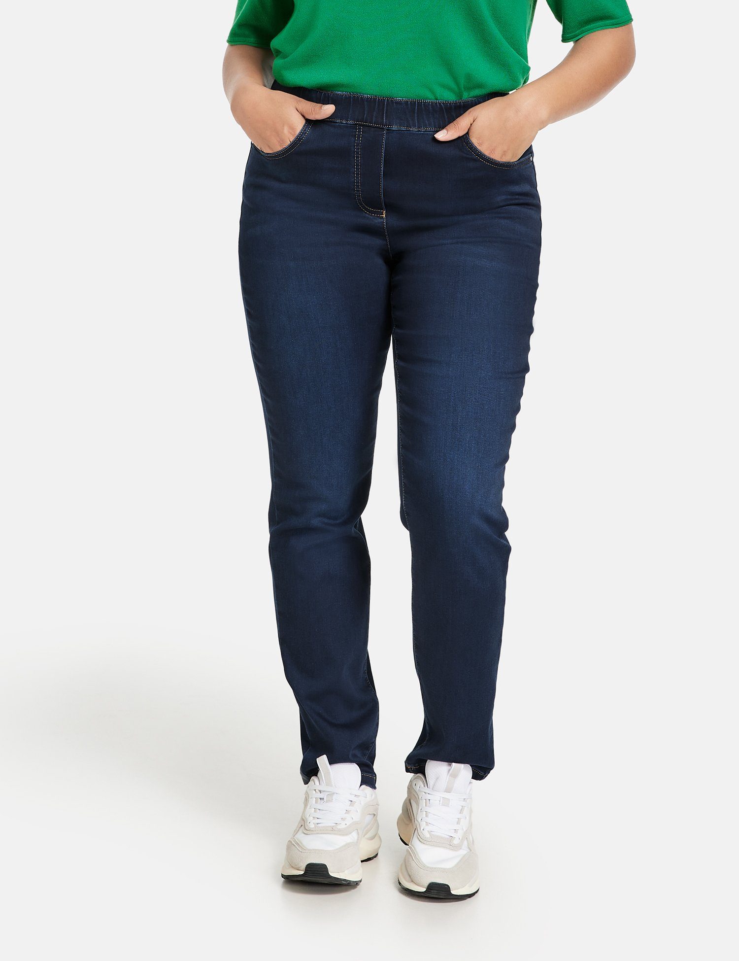 Samoon Stretch-Jeans Jeggings aus Stretch-Denim Lucy Blue Denim | Stretchjeans