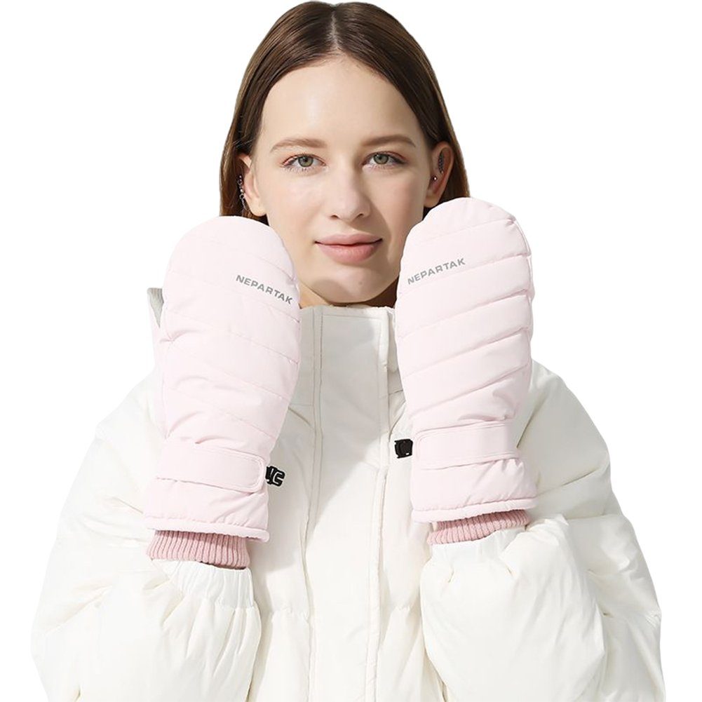 size All-Inclusive-Fingerhandschuhe Damen, weiss Winter-Skihandschuhe Für Fahrradhandschuhe Blusmart one Warme