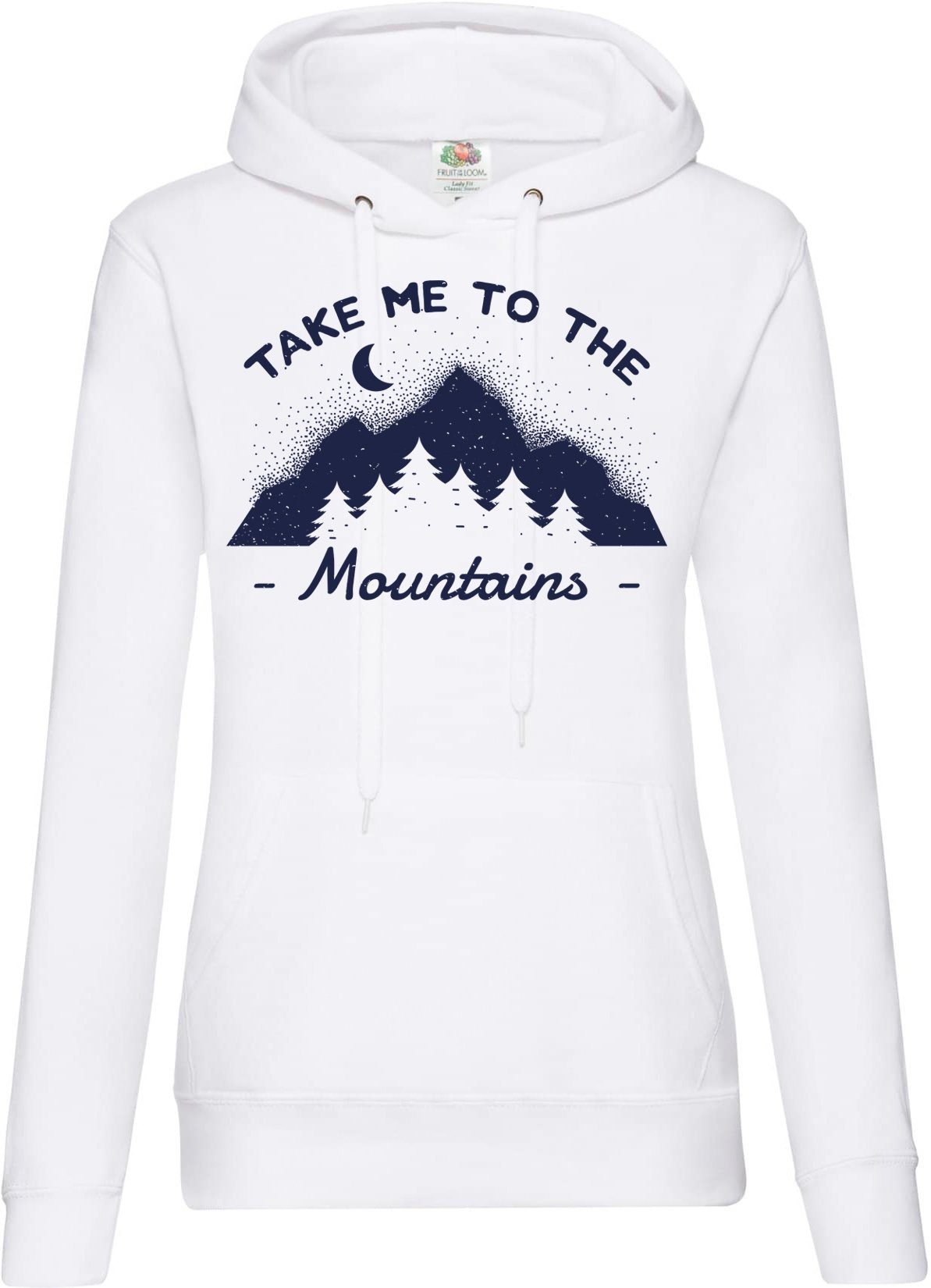 Kapuzenpullover Take me to the Mountains Damen Hoodie Pullover