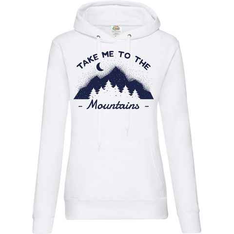 Youth Designz Kapuzenpullover Take me to the Mountains Damen Hoodie Pullover mit Trendigem Frontdruck