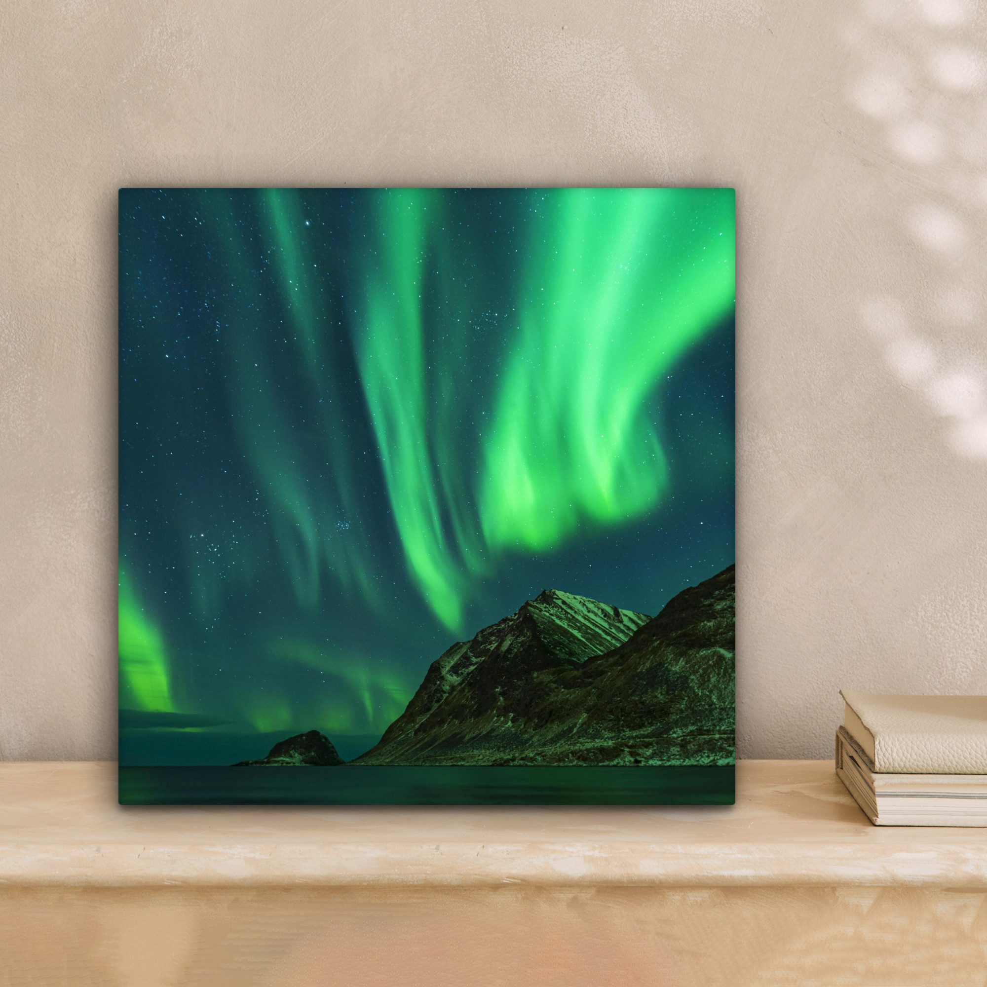 OneMillionCanvasses® Leinwandbild Nordlichter - Sternenhimmel - günstig online kaufen