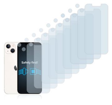 Savvies Schutzfolie für Apple iPhone 13 (Display+Kamera), Displayschutzfolie, 18 Stück, Folie klar