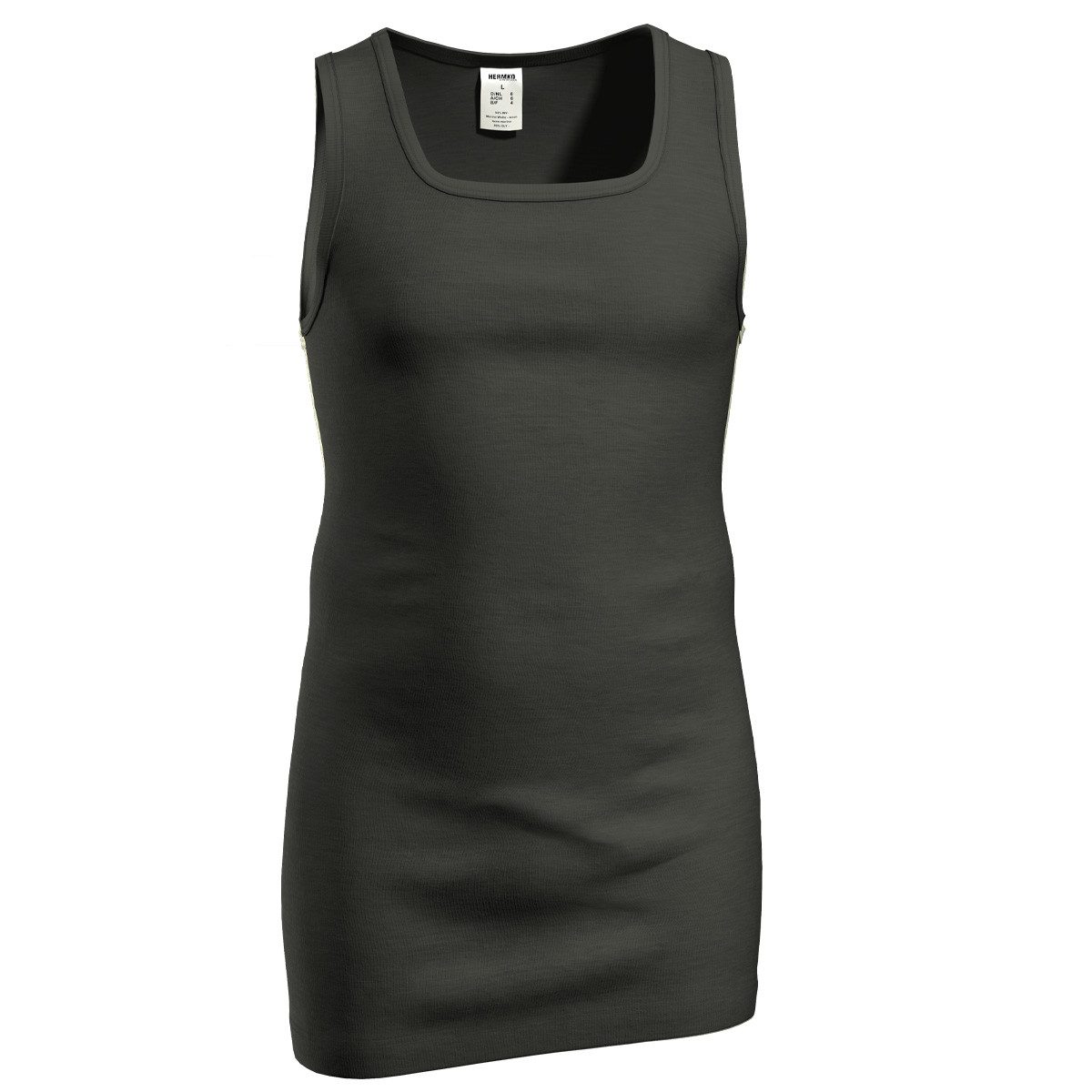 HERMKO Unterhemd 40027 40027 Herren Tank Top  in extralang aus Merinowolle günstig online kaufen