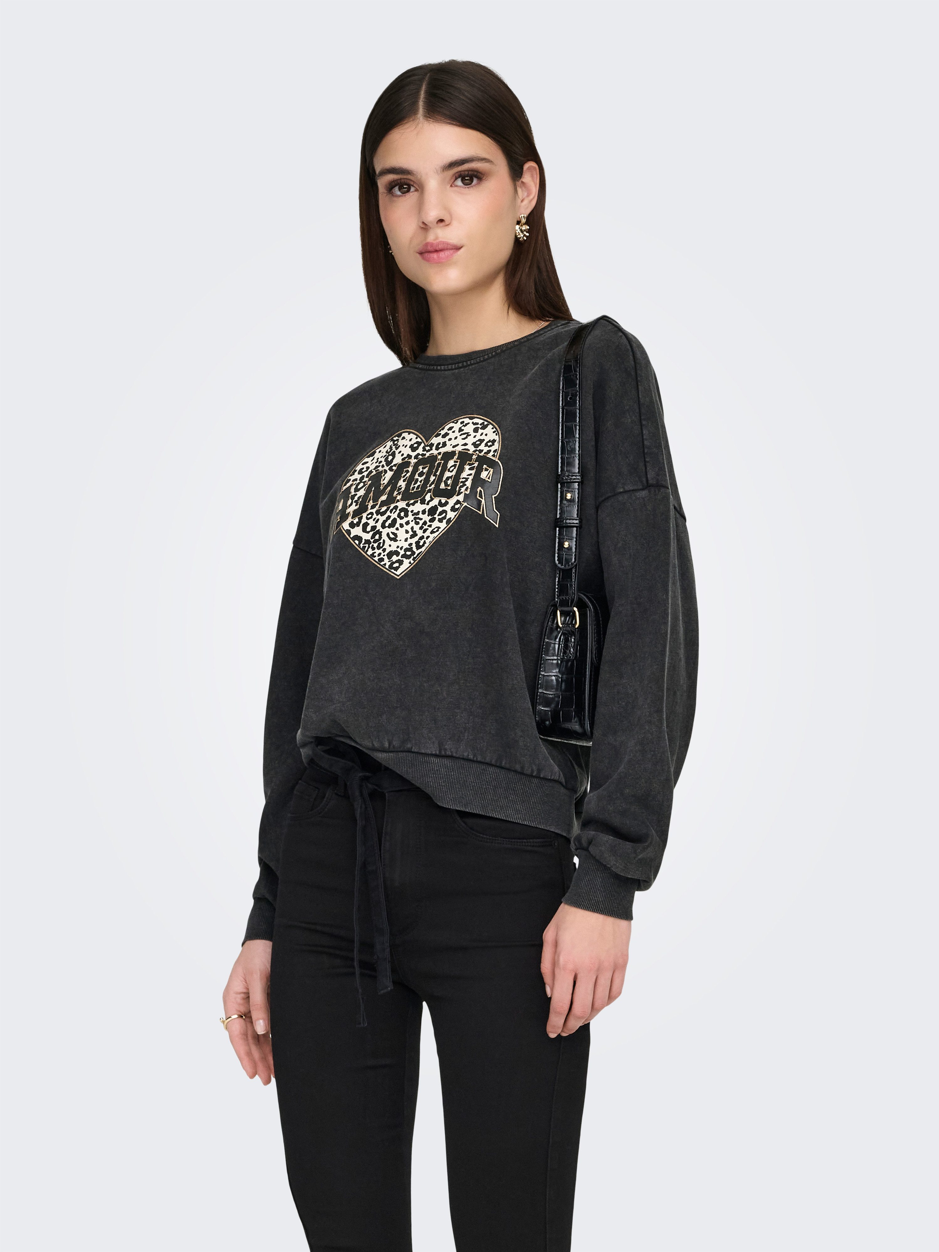 ONLY Sweatshirt ONLLAUREN L/S LEO O-NECK CC SWT – Bild 2 von 5