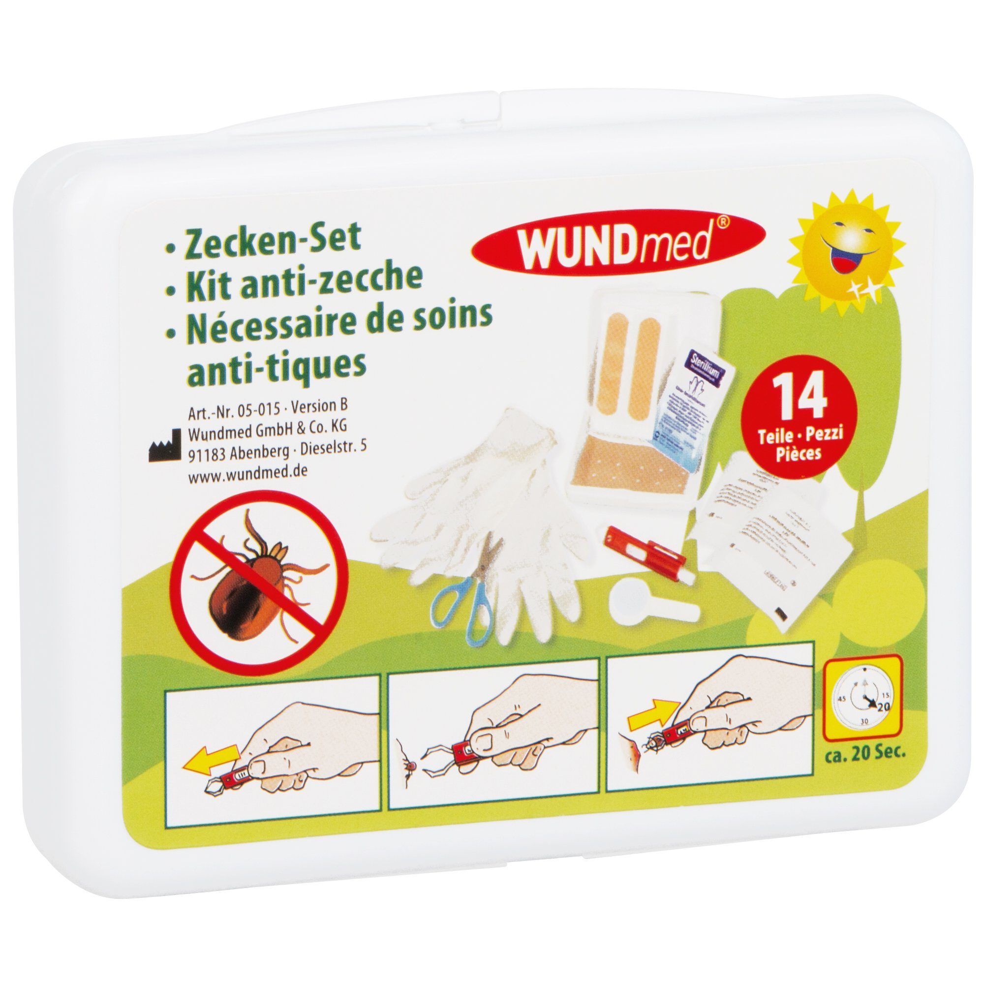 Wundmed Erste-Hilfe-Set Zecken-Set 14-teilig