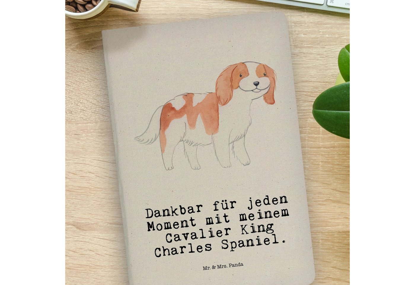 Thumbnail - Mr. & Mrs. Panda Notizbuch Cavalier King Charles Spaniel Moment - Transparent - Geschenk, A4 Not Mr. & Mrs. Panda, Bezau...