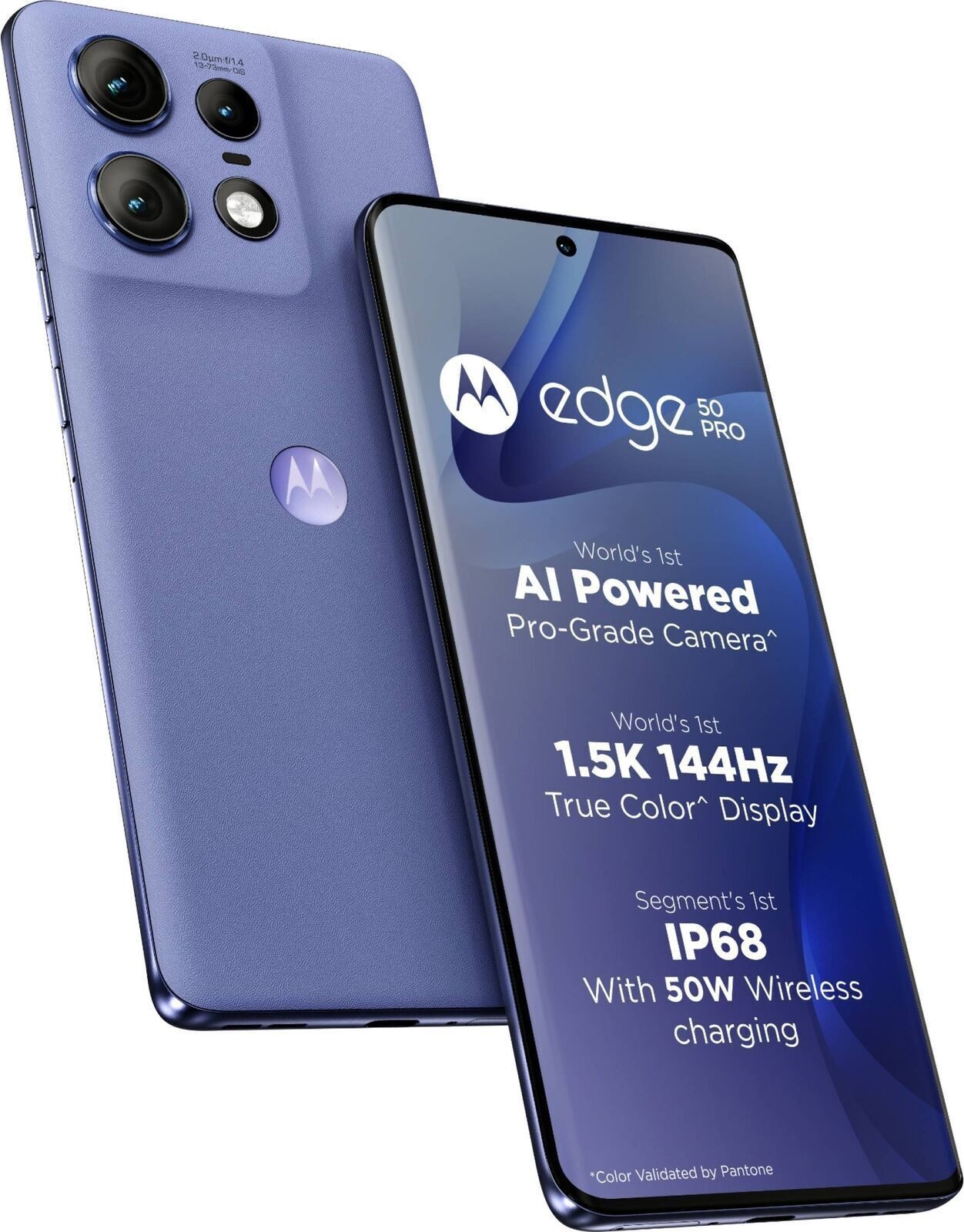 Motorola Moto Edge 50 Pro Smartphone (16,94 cm/6.67 Zoll, 512 GB Speicherplatz, 50 MP Kamera, 4500-mAh-Akku, 125W-TurboPower™-Aufladen, Dolby Atmos®-Audio)