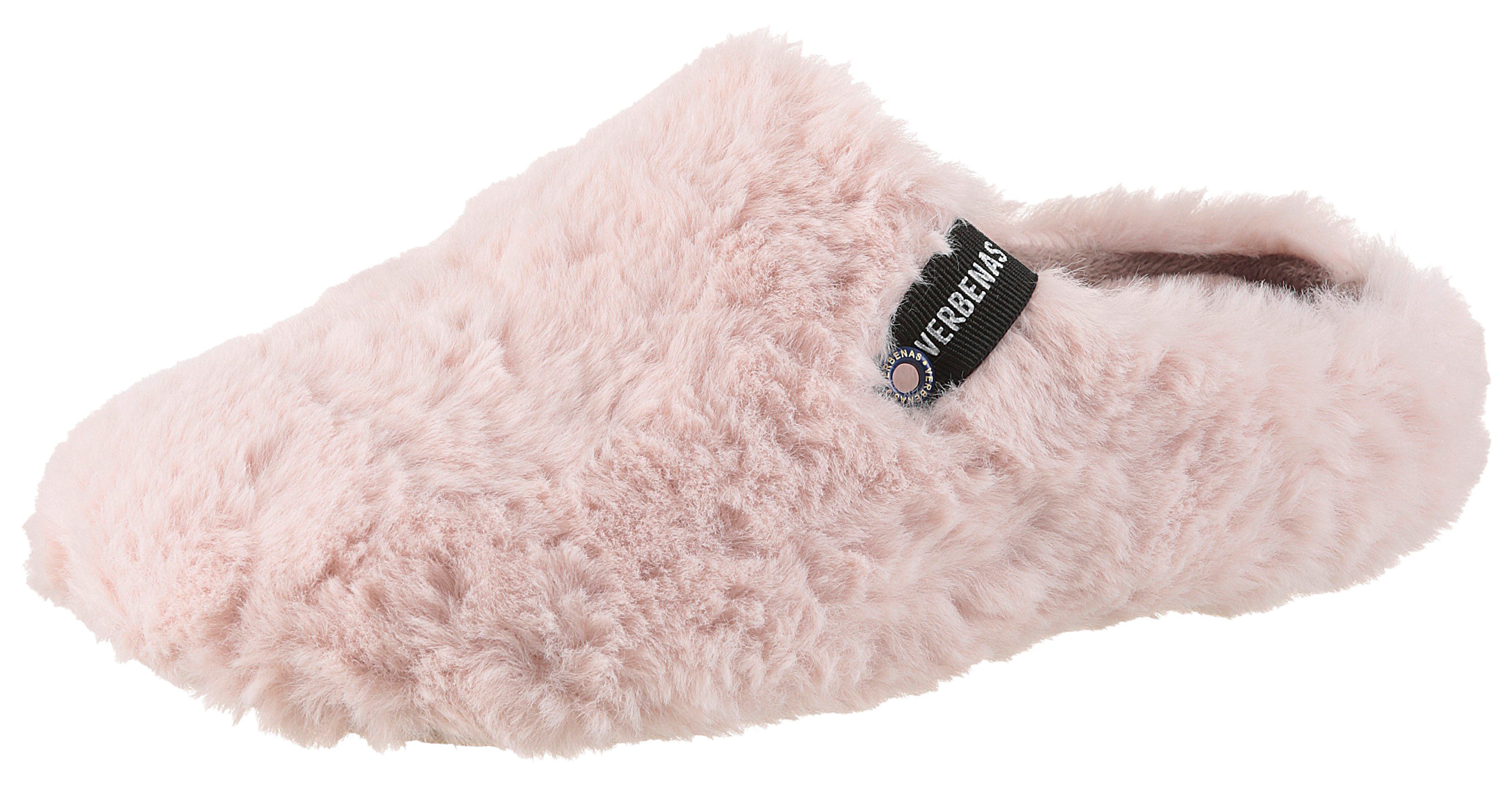 VERBENAS York Damara Pantoffel Homeslipper, Clog, Schlappen, Hausschuh in kuscheliger Optik