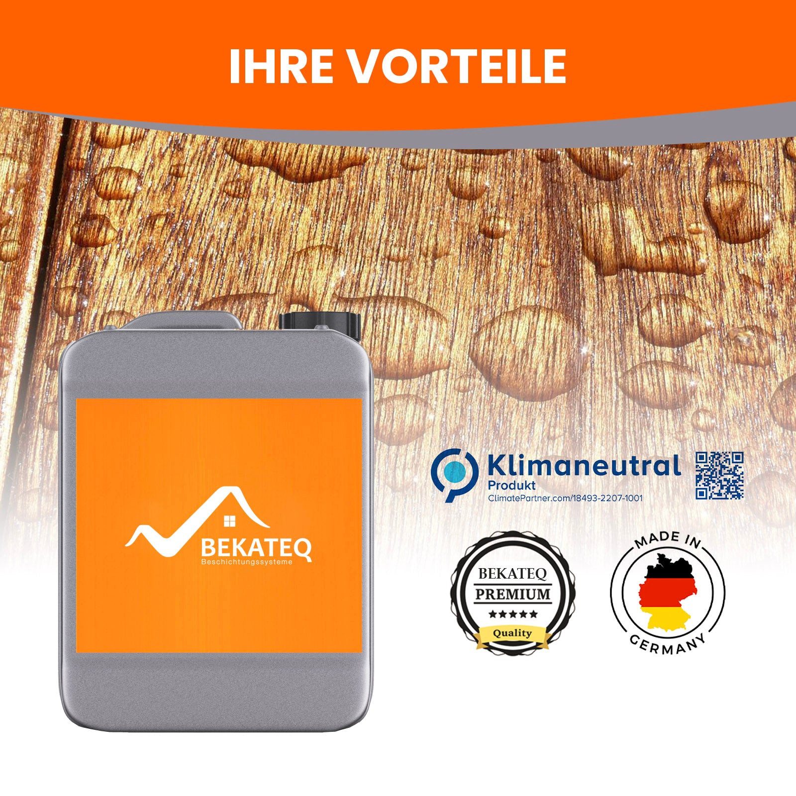 BEKATEQ BE-450 Nano Versiegelung Naturstein-Imprägnierung (1L reicht für ca. 10 m), Holzschutz, Fassadenschutz, Steinversiegelung