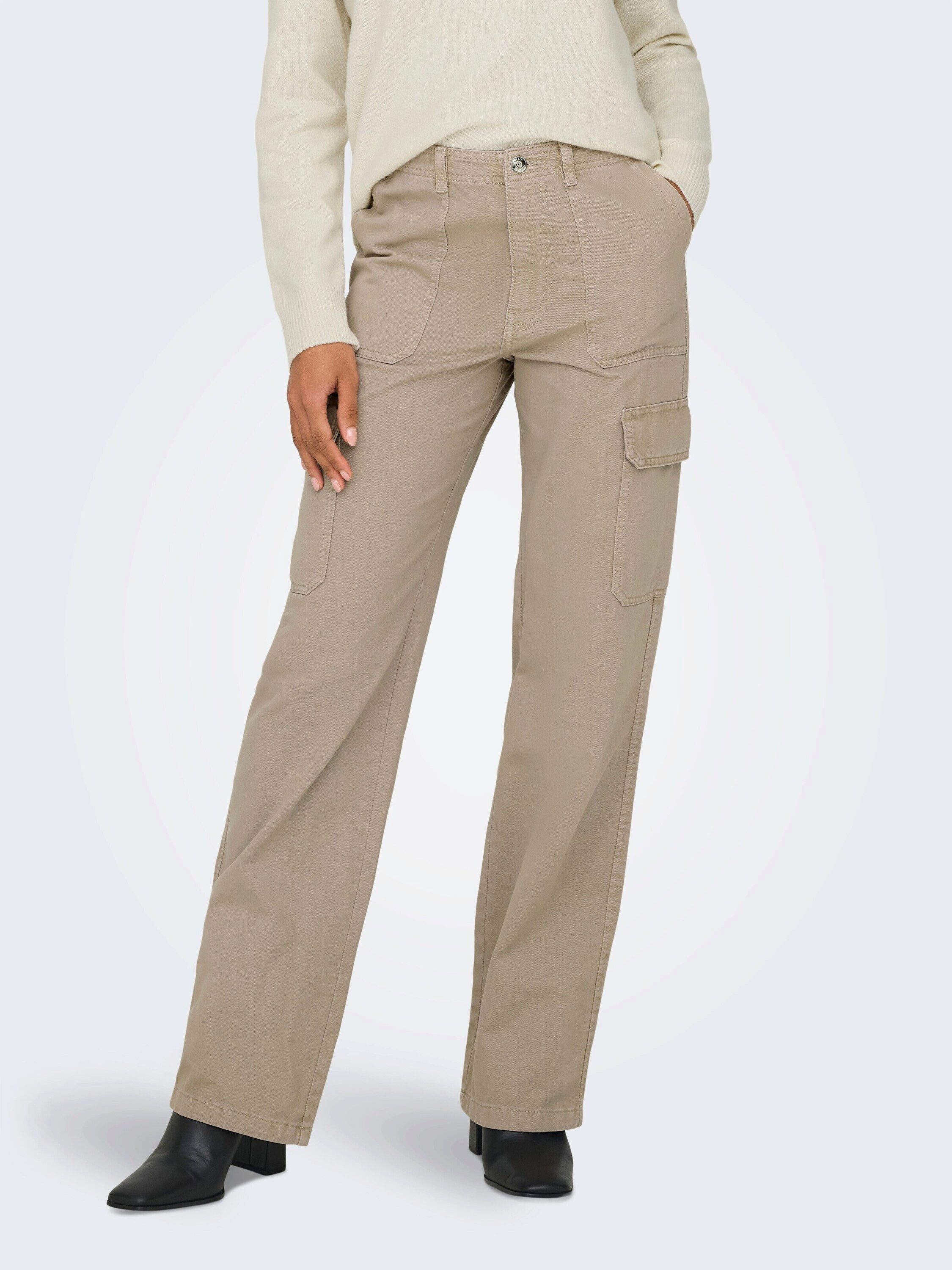 ONLY Cargohose ONLMALFY (1-tlg) Plain/ohne Details