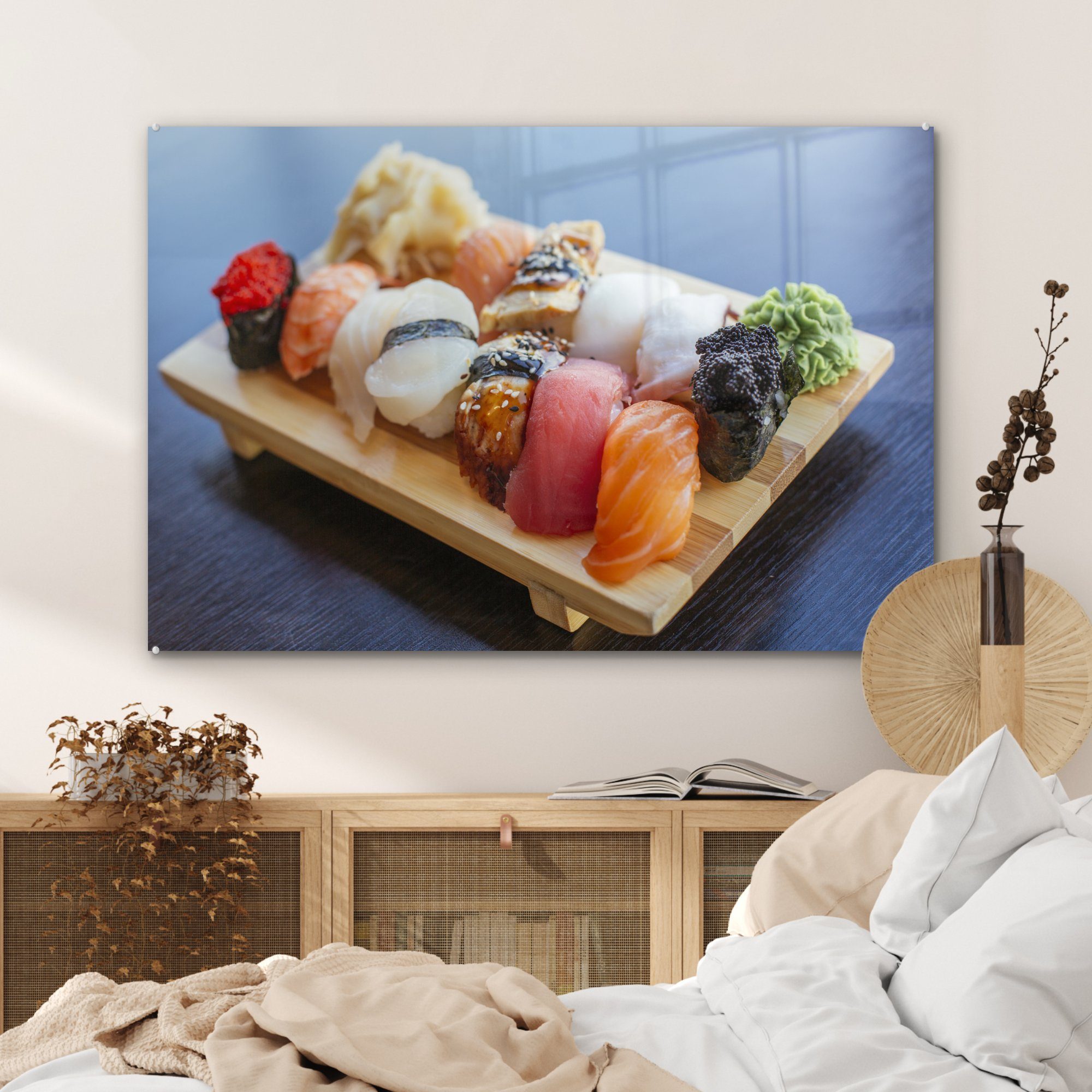 Sammlung & Sushi, Schlafzimmer (1 Acrylglasbilder von St), MuchoWow Acrylglasbild Wohnzimmer