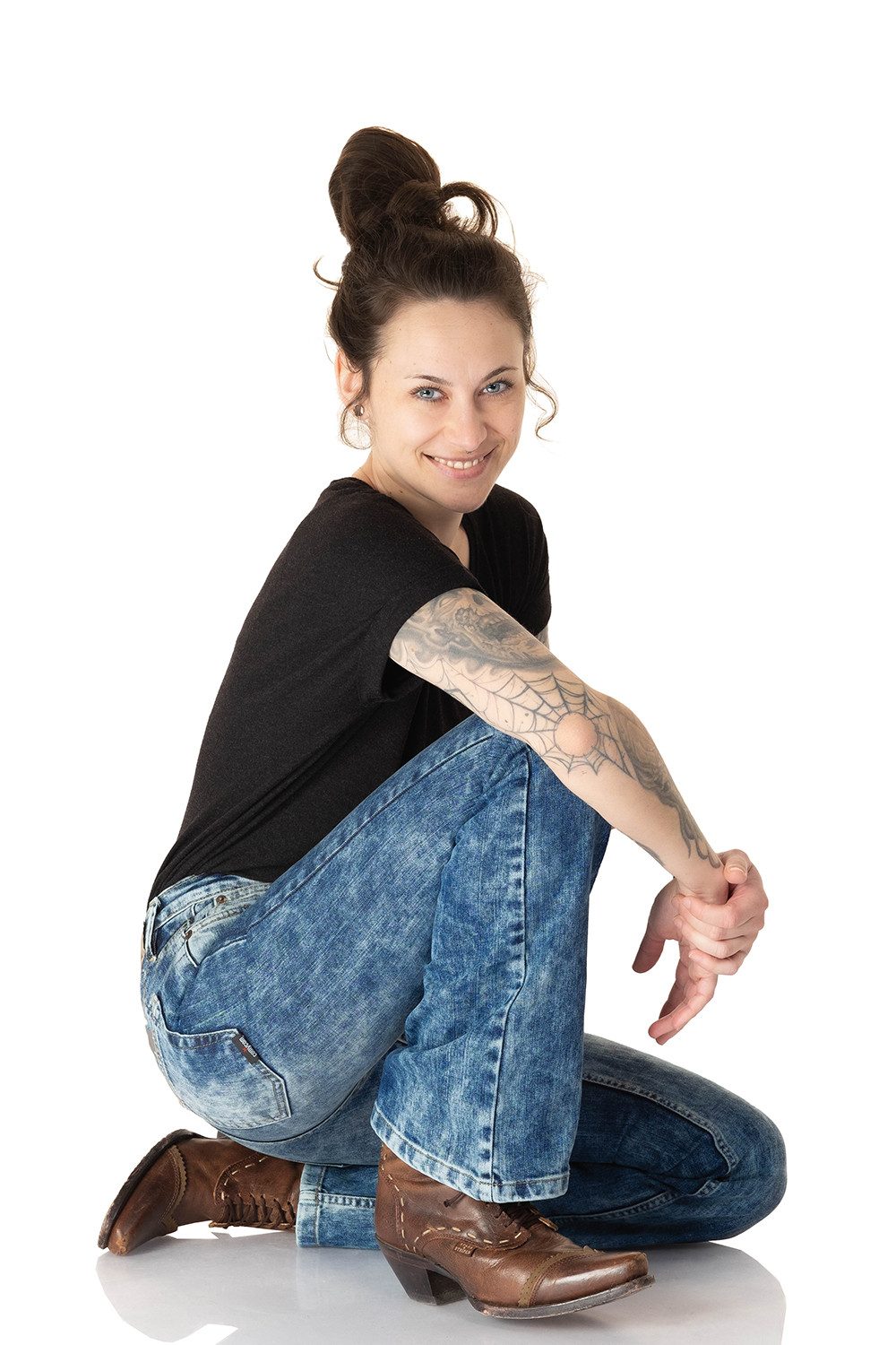 Comycom Bootcut-Jeans Damen STAR CUT RANDOM