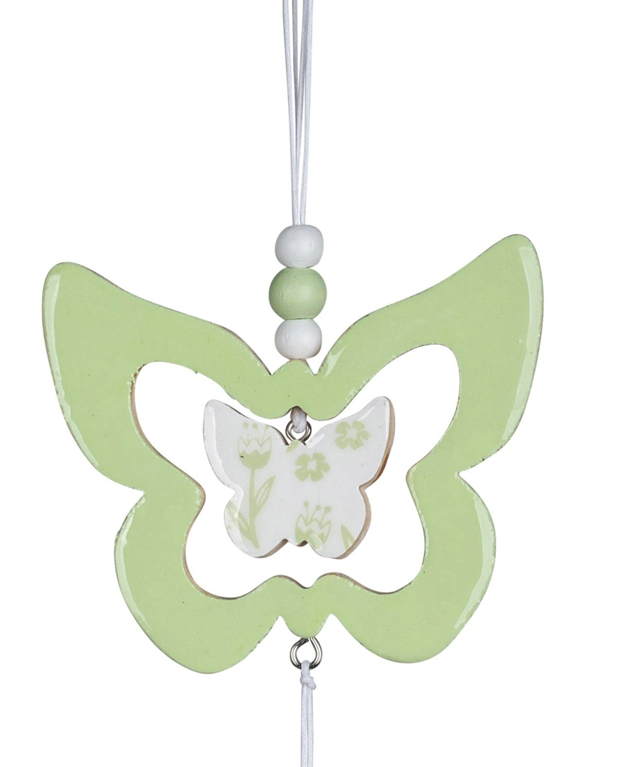Hängedekoration Fenster-Girlande-Schmetterling dekojohnson grün mint 10x33cm