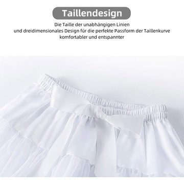 Opspring Tüllrock Erwachsene Luxus weicher Chiffon Petticoat Tüll Tutu Damen Tutu Tutu