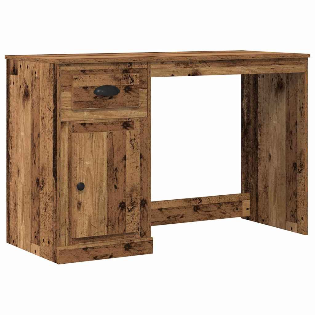 Schreibtisch Schreibtisch mit Tür Altholz 50 x 115 x 75 cm Holzwerkstoff