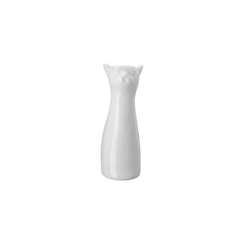 Hutschenreuther Dekovase Katze Vase Weiß Porzellan (1 St), SAMMELEDITION OSTERN WEISS