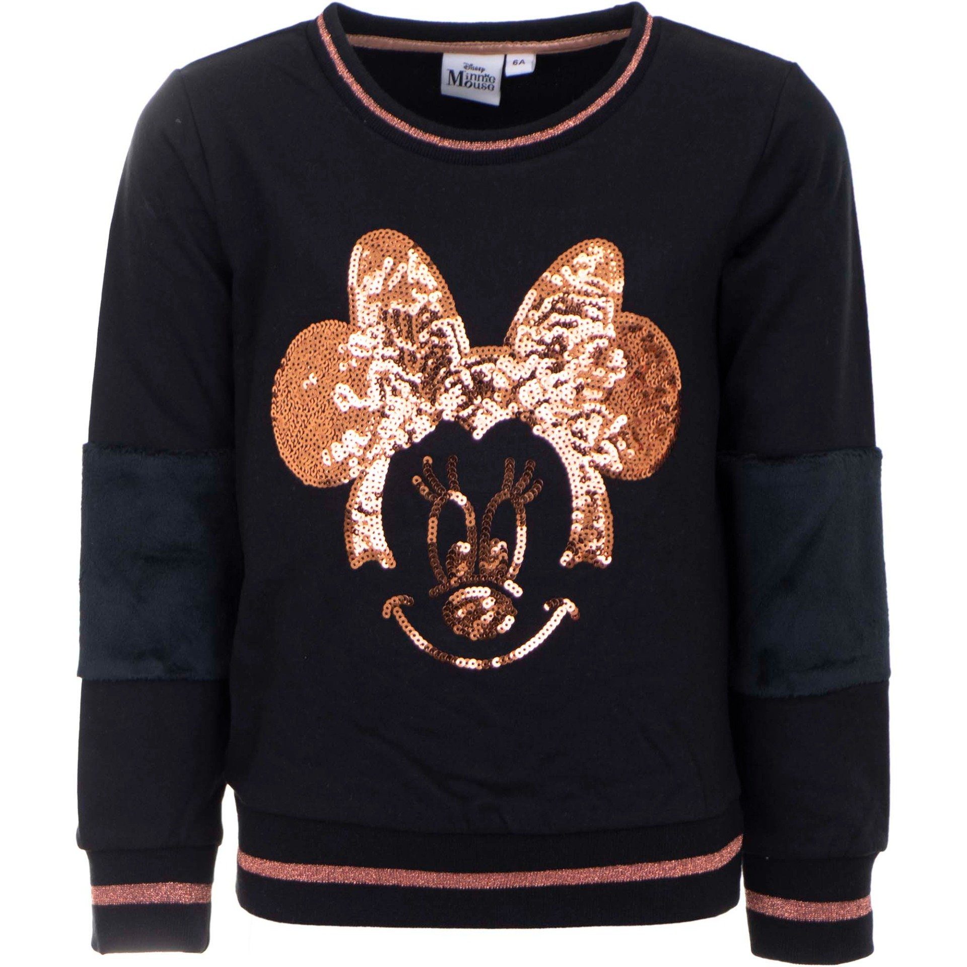 Disney Minnie Mouse Sweater »Kinder Pailletten Pulli« Gr. 98 bis 128, 100%  Baumwolle, Altrosa oder Schwarz online kaufen | OTTO