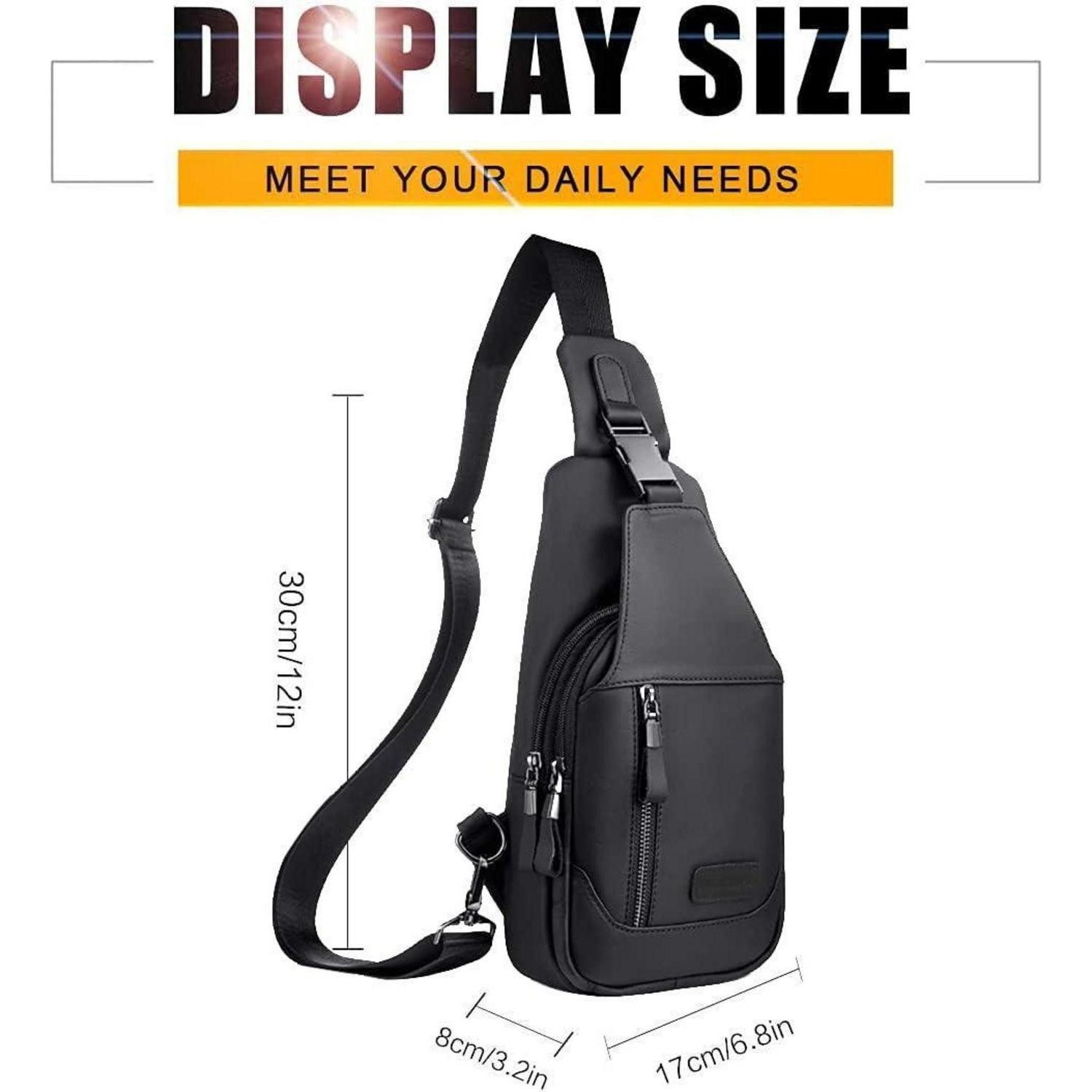 LuxusKollektion Freizeitrucksack Herren Brusttasche Echtes Leder günstig online kaufen