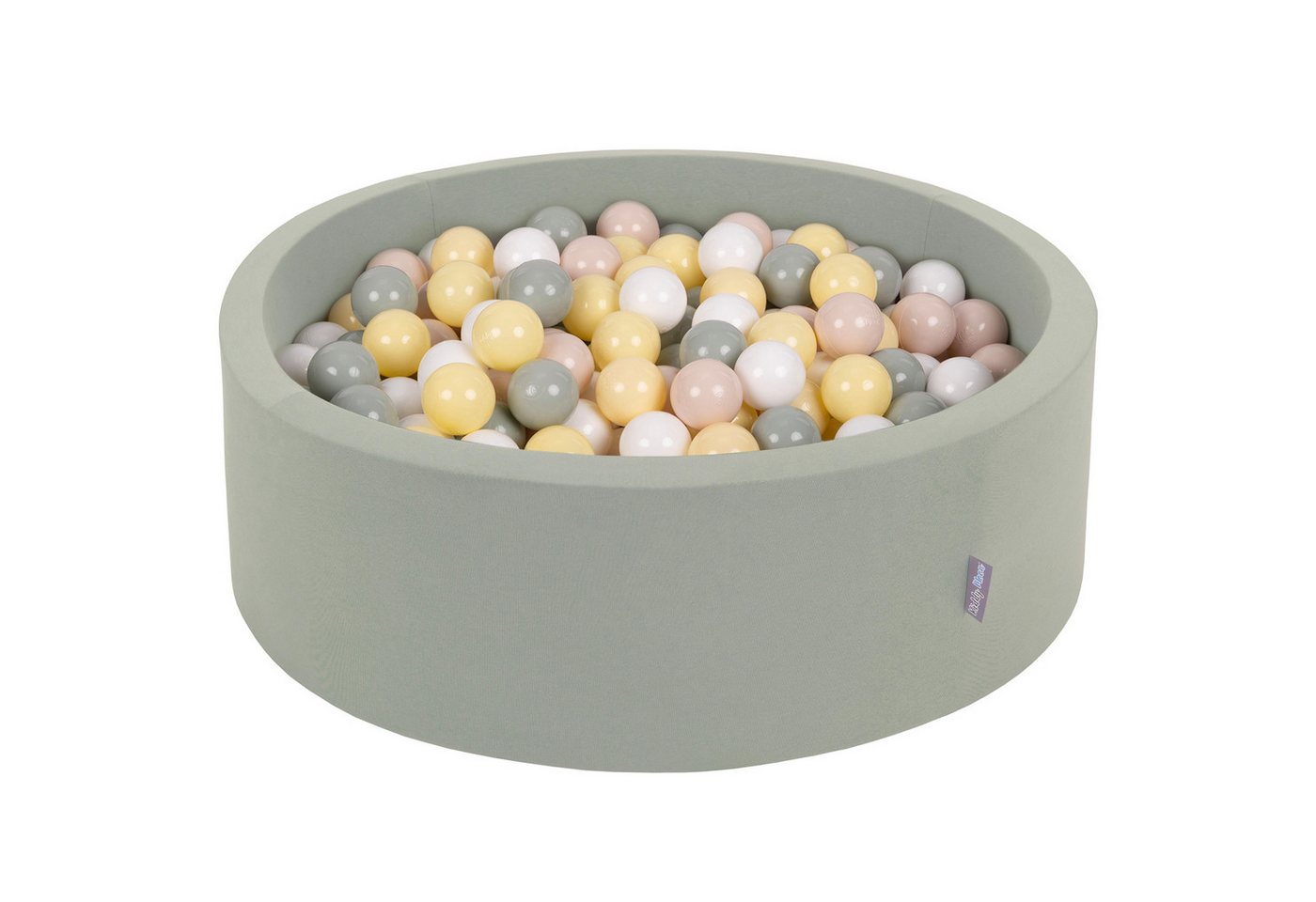 KiddyMoon Bällebad OK30D, (Bällepool mit bunten Bällen, 200-tlg., Bällepool für Babys und Kleinkinder), Made in Europe