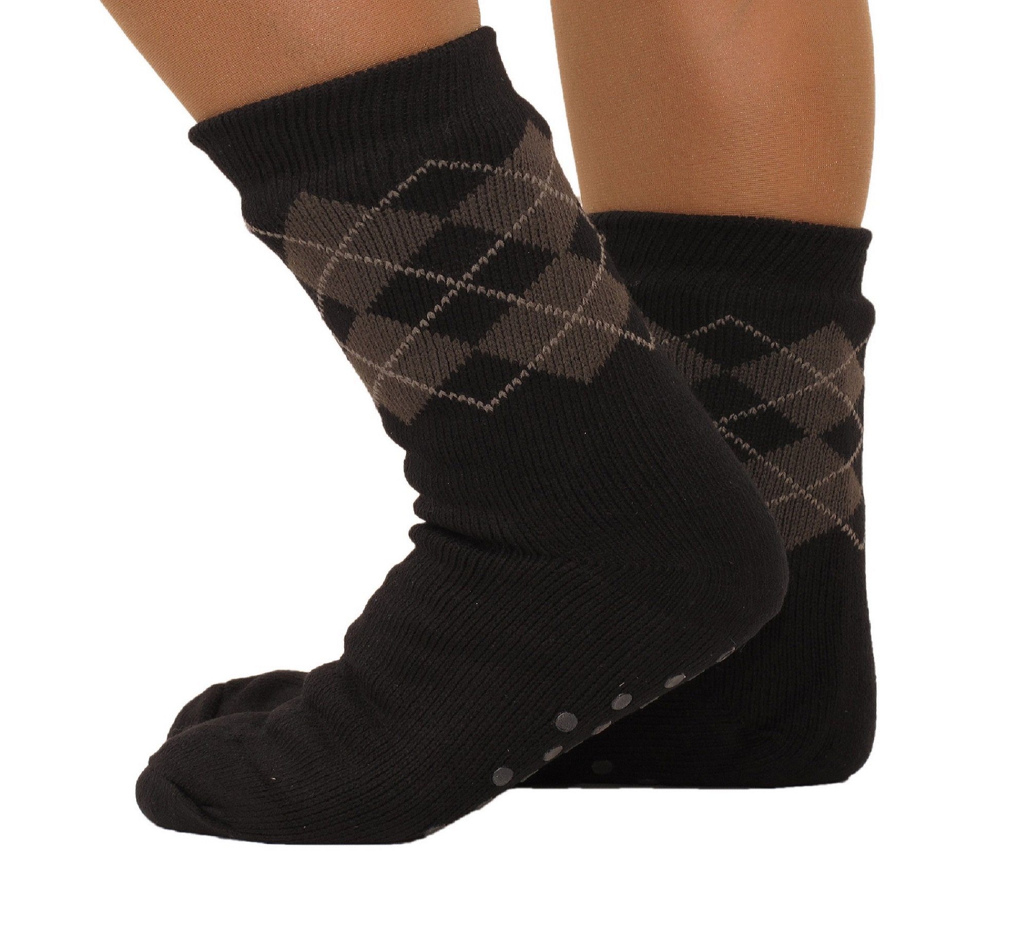 Socken Herren Hüttensocken Hüttenschuhe Hausschuhe ABS Teddy Gr.42-47 Farbe: