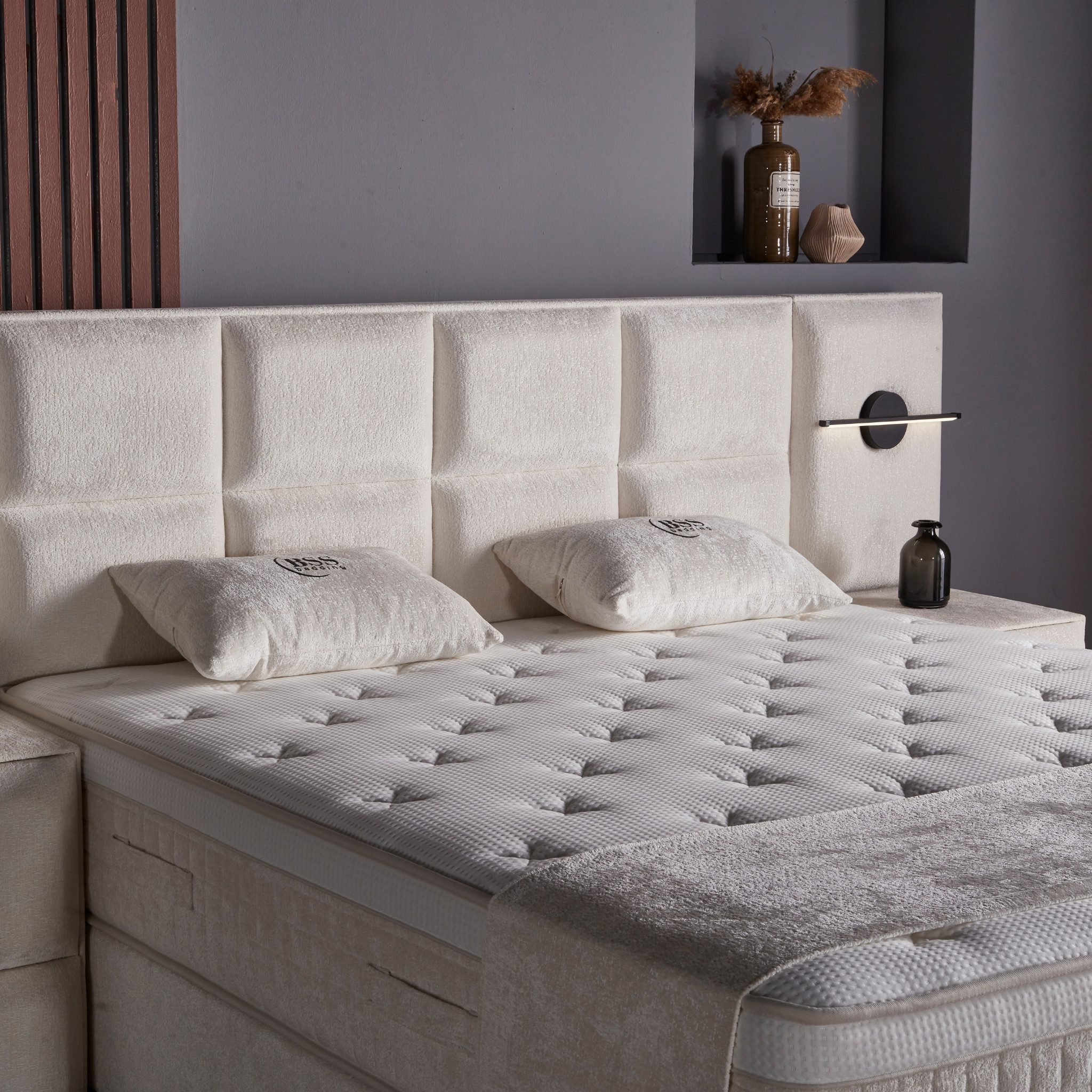 gowoll Boxspringbett mit Matratze Polsterbett Stauraumbett mit Betkasten inkl. Lieferung, inklusive Matratze