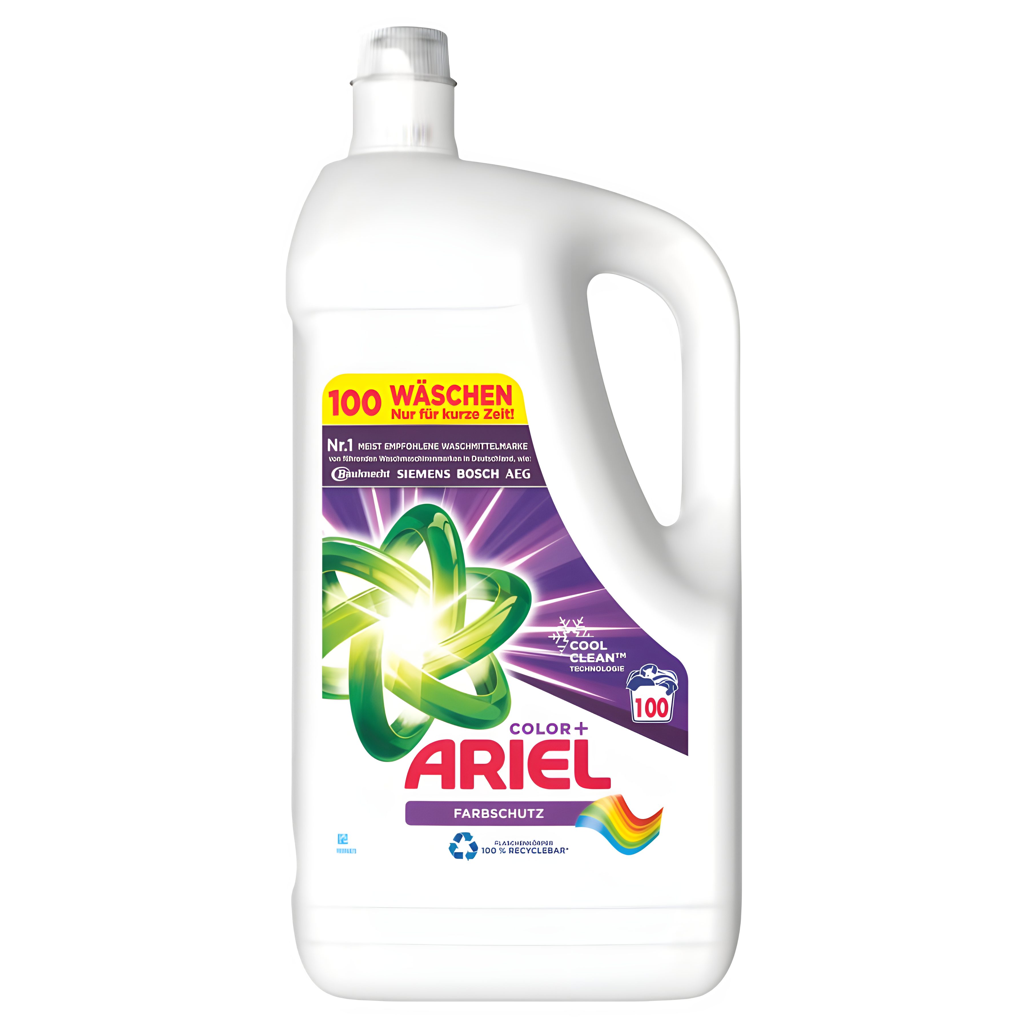 ARIEL Color+ Farbschutz (5,5 L / 100 Waschladungen) Colorwaschmittel