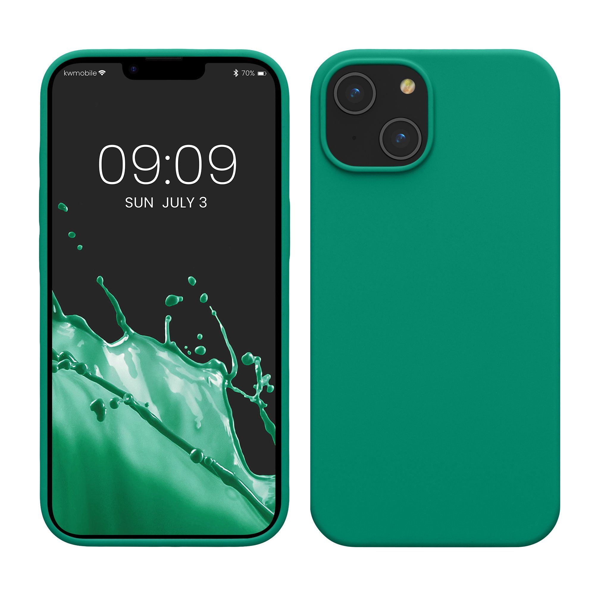 kwmobile Handyhülle Hülle für Apple iPhone 14, Hülle Silikon gummiert - Handyhülle - Handy Case Cover