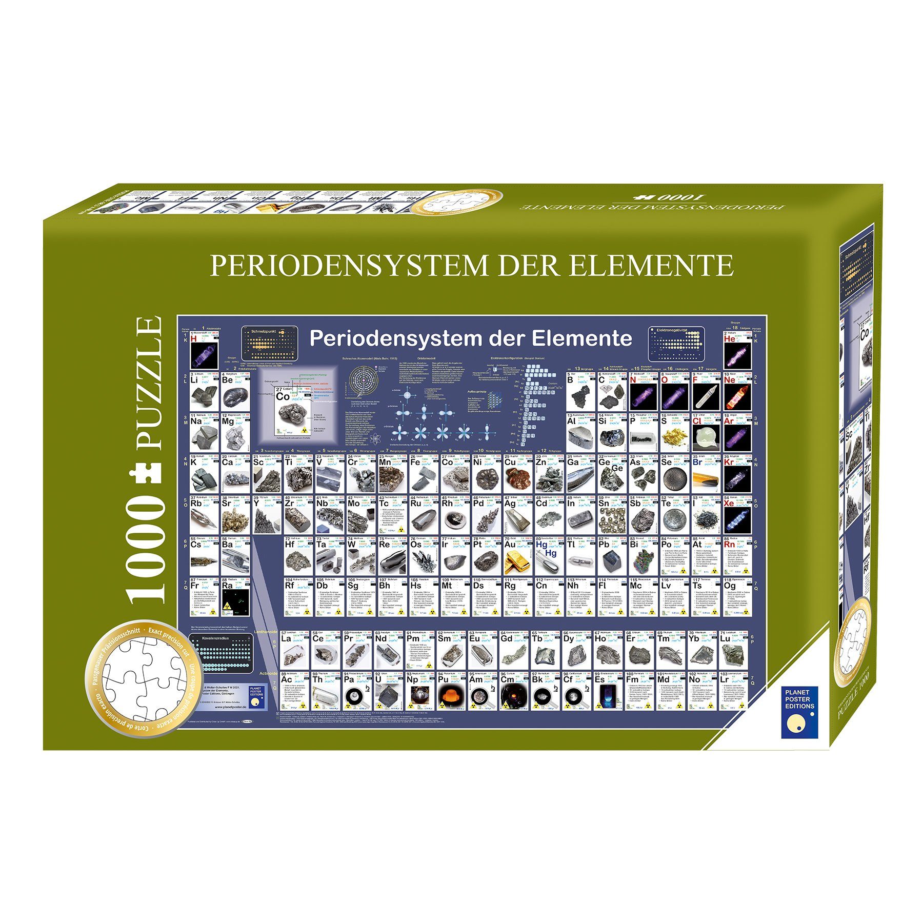 Close Up Spiel Periodensystem der Elemente Puzzle 1000 Teile, deutsch ...