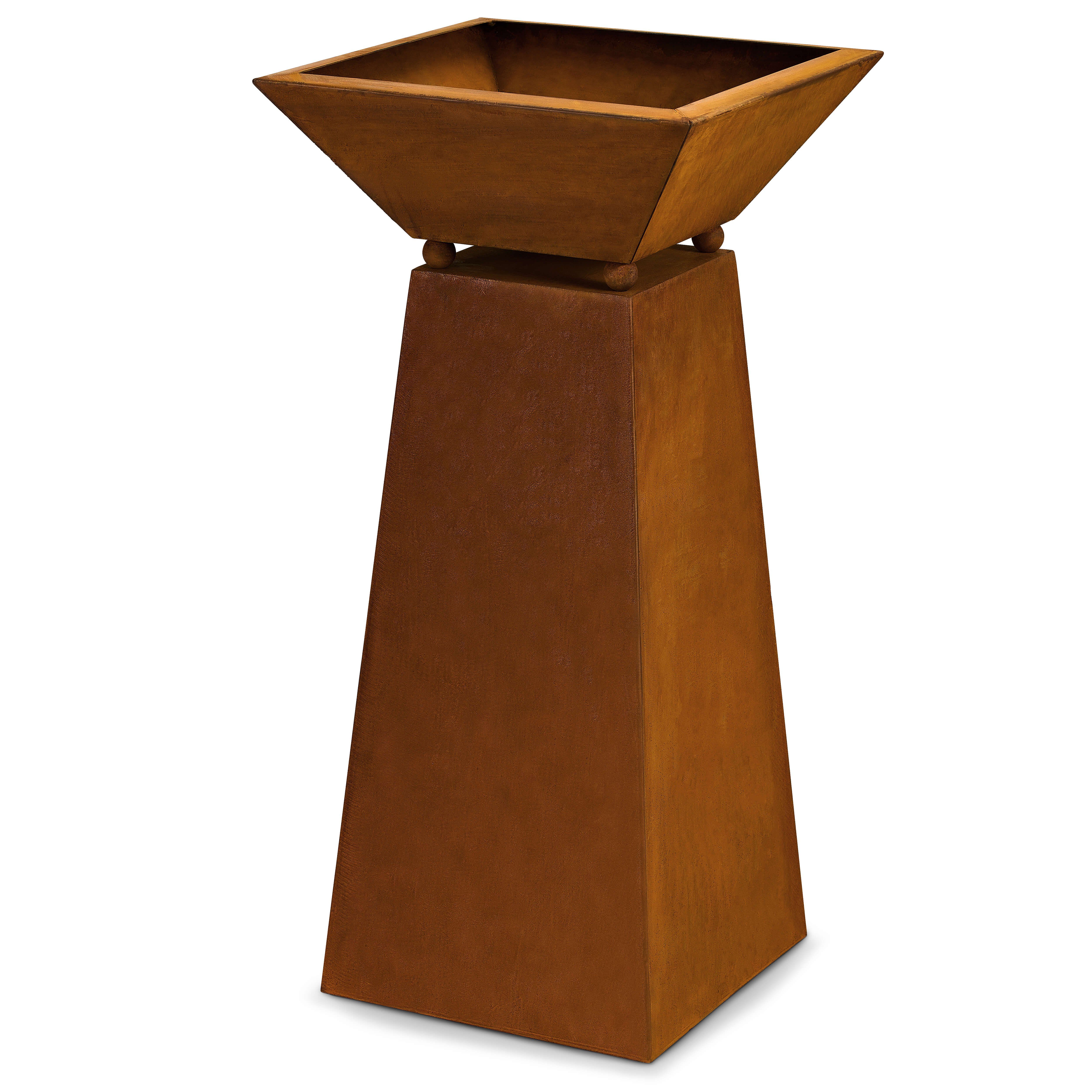 Rostikal Dekosäule Pflanzsäule mit Pflanzschale (Set), Säule mit Pflanzscha günstig online kaufen