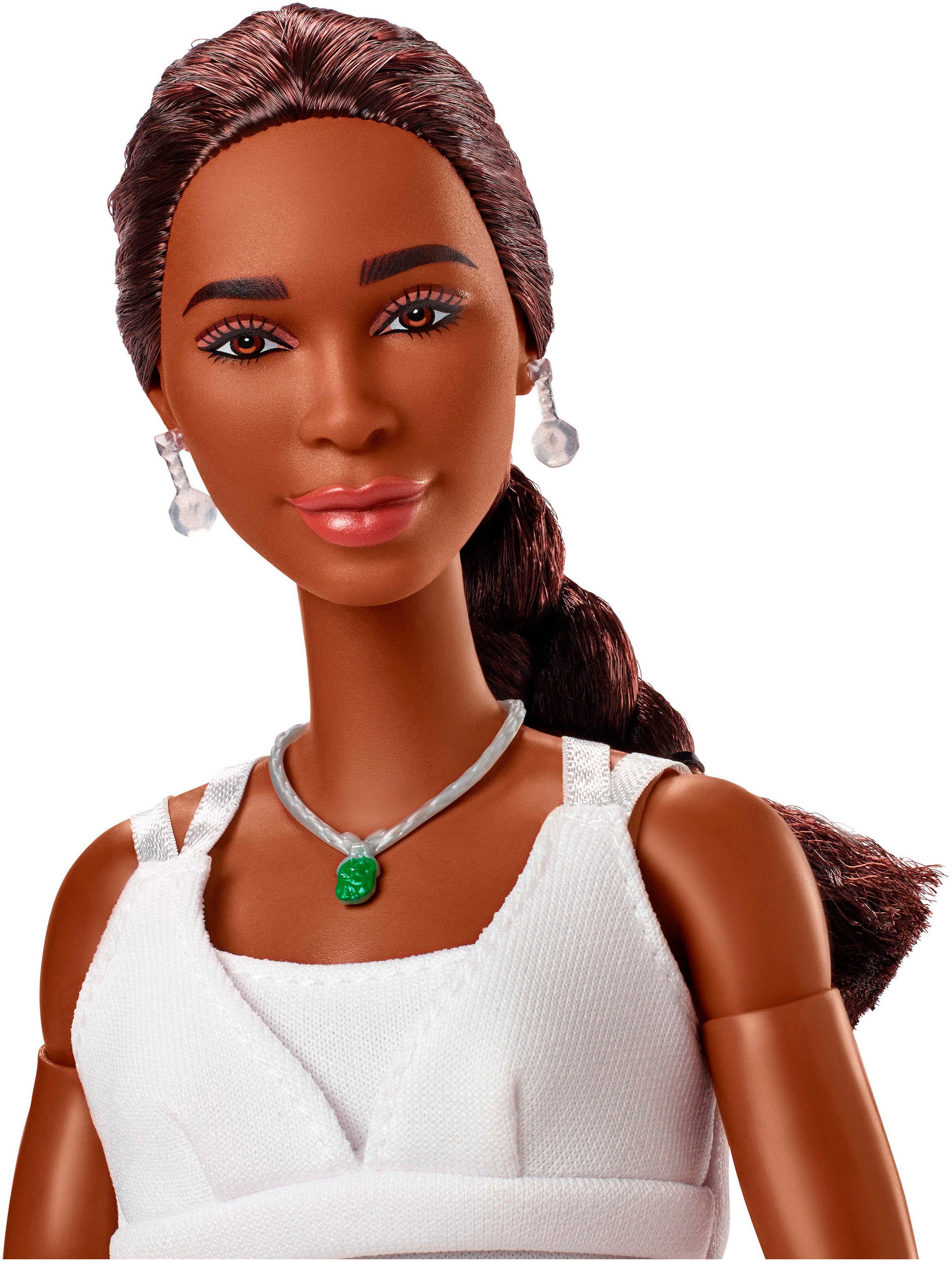Barbie Anziehpuppe Barbie Inspiring Women Series, Venus Williams, mit charakteristischer Tennis-Uniform und Schläger