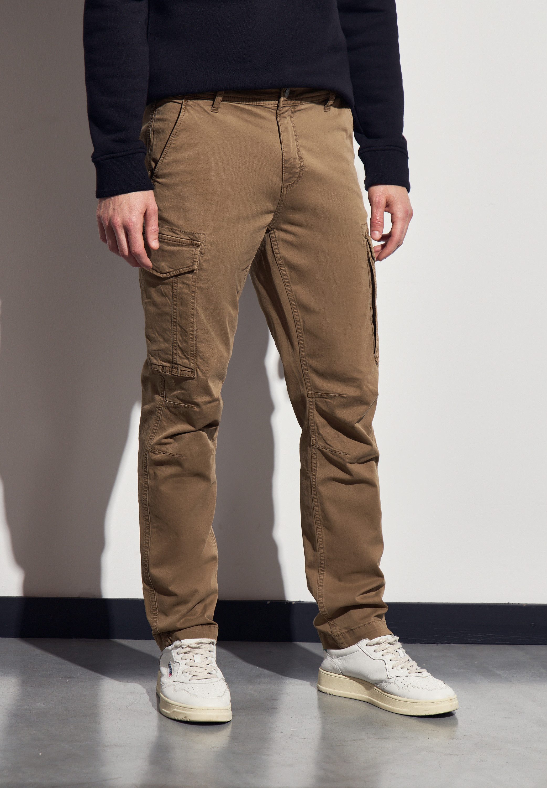 STREET ONE MEN Cargohose aus Baumwolle günstig online kaufen