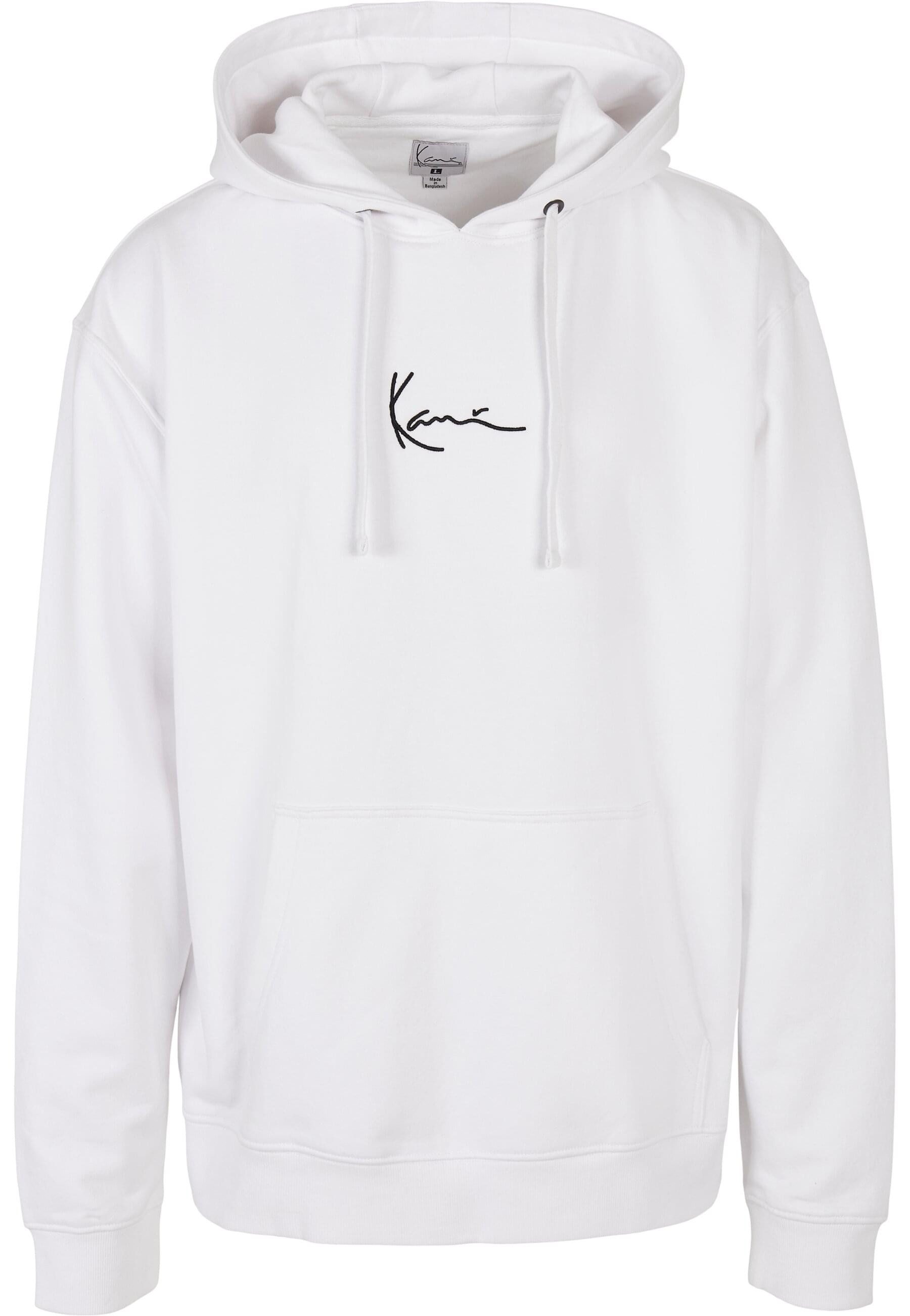 Karl Kani Sweatshirt Karl Kani Herren KKMQ12005 SMALL SIGNATURE HOODY WHT (1-tlg)