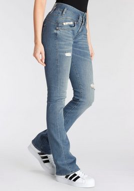 Herrlicher Bootcut-Jeans PEARL Destroyed-Look
